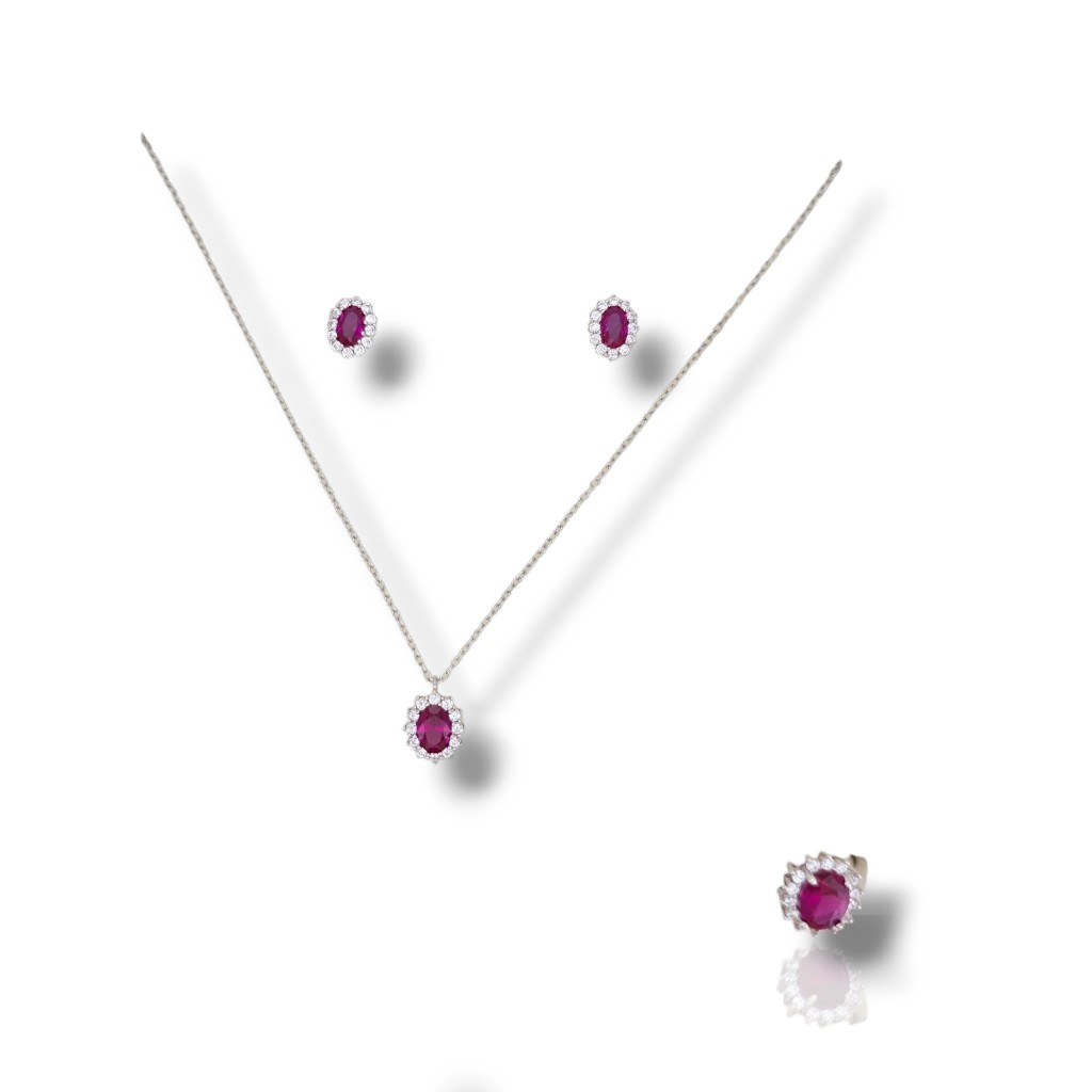 Silver jewelry set M2830