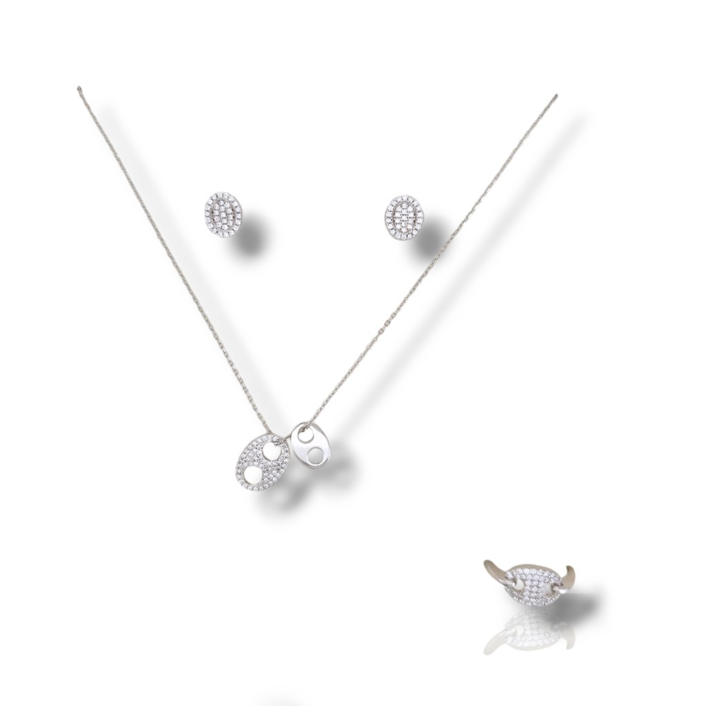 Silver jewelry set M2822