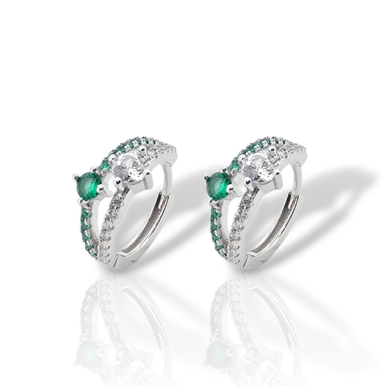 Σκουλαρίκια κρικάκι απο επιπλατινωμένο ασήμι 925° (code FC002828)