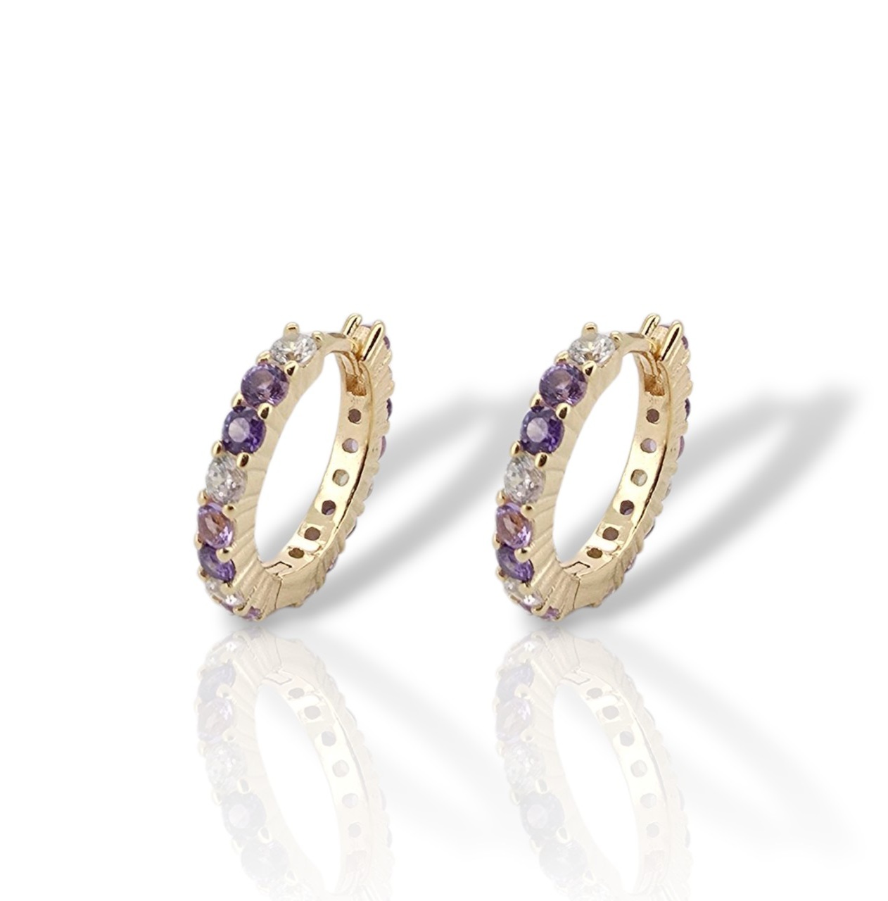 Σκουλαρίκια κρικάκι απο επιχρυσωμένο ασήμι 925° (code FC002829)