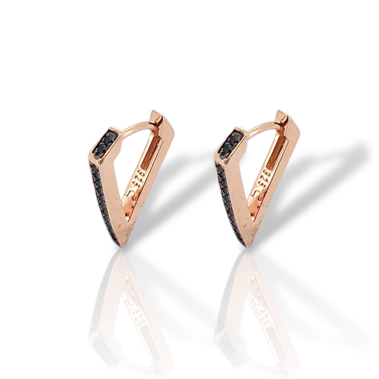 Σκουλαρίκια κρικάκια απο επιχρυσωμένο ασήμι 925° (code FCM002831)