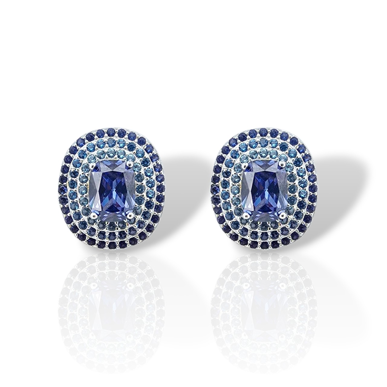 Σκουλαρίκια απο επιπλατινωμένο ασήμι 925° (code FC007999)