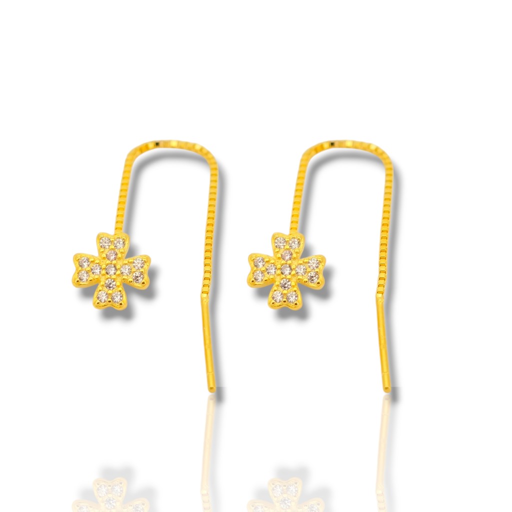 Yellow - gold plated silver 925º earrings (code FC008774)