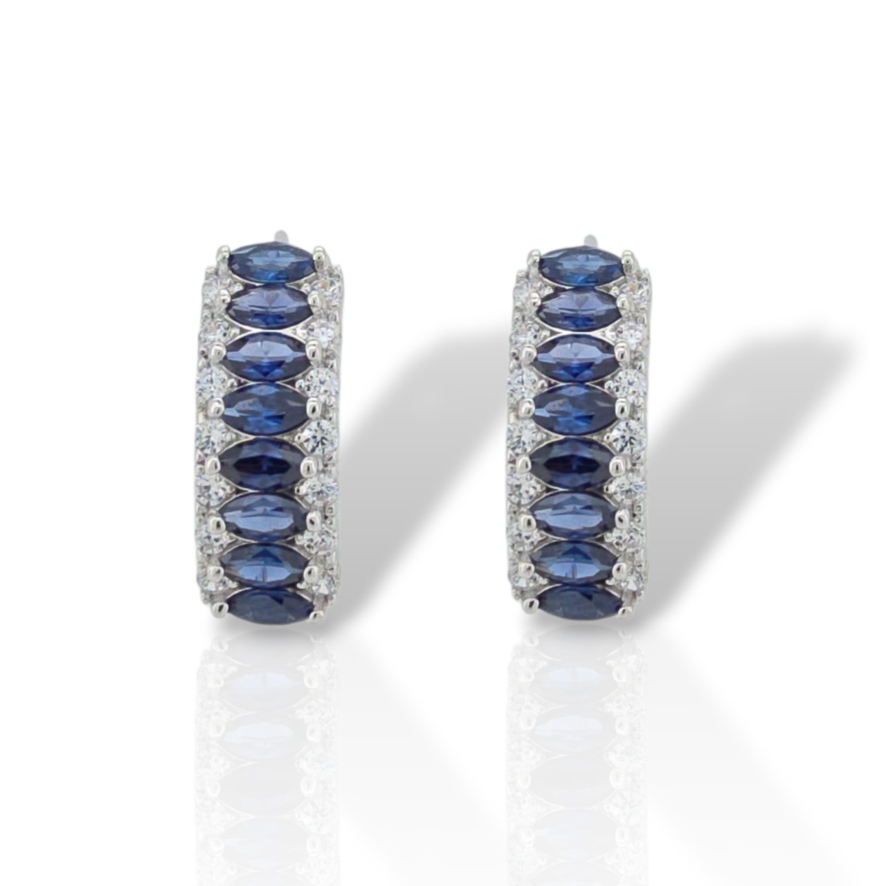 Σκουλαρίκια απο επιπλατινωμένο ασήμι 925° (code FC010626)