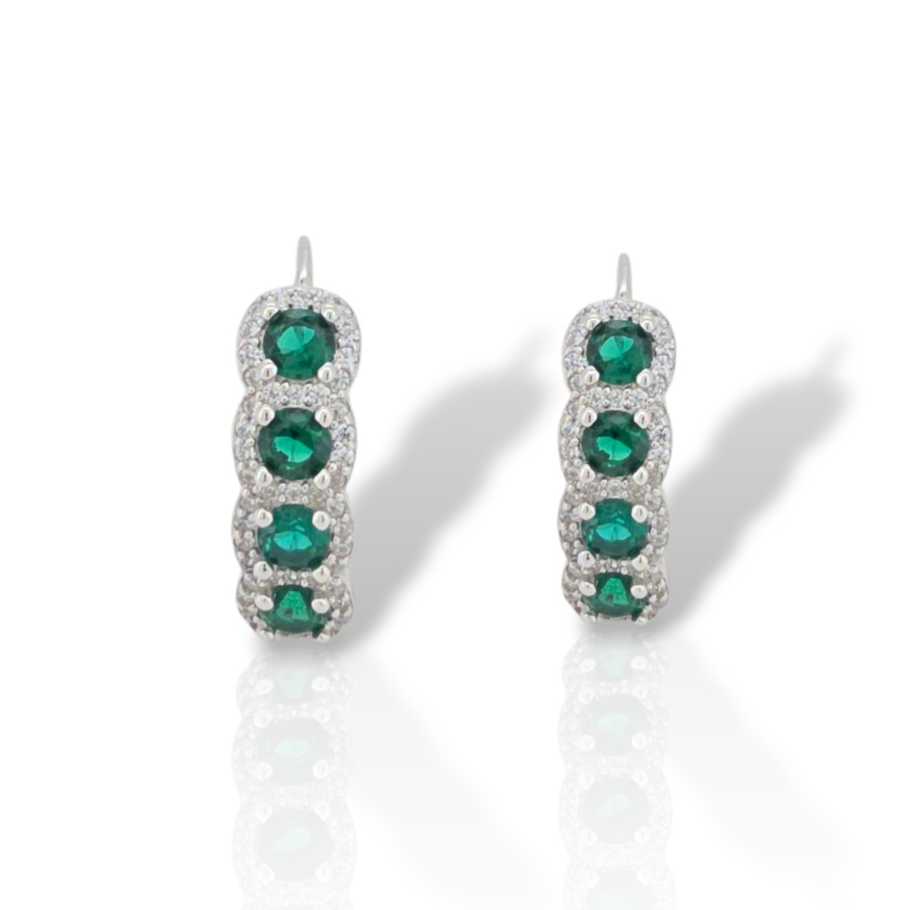 Σκουλαρίκια απο επιπλατινωμένο ασήμι 925° (code FC010630)