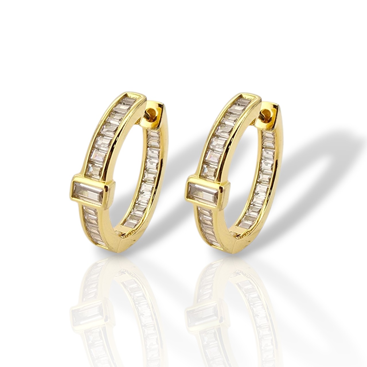 Σκουλαρίκια κρικάκι απο επιχρυσωμένο ασήμι 925° (code FC010769)