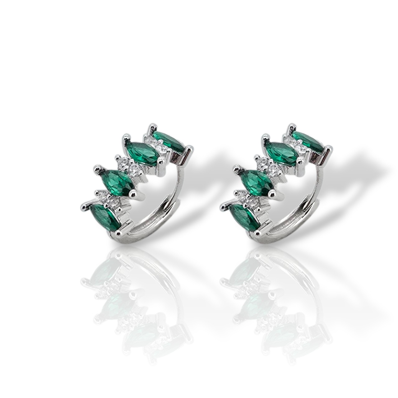 Σκουλαρίκια απο επιπλατινωμένο ασήμι 925° (code FC012839)