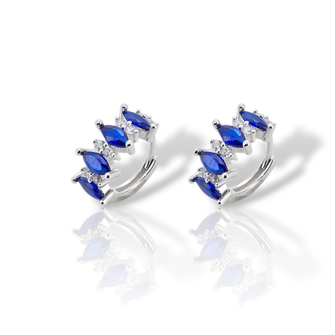 Σκουλαρίκια απο επιπλατινωμένο ασήμι 925° (code FC012841)