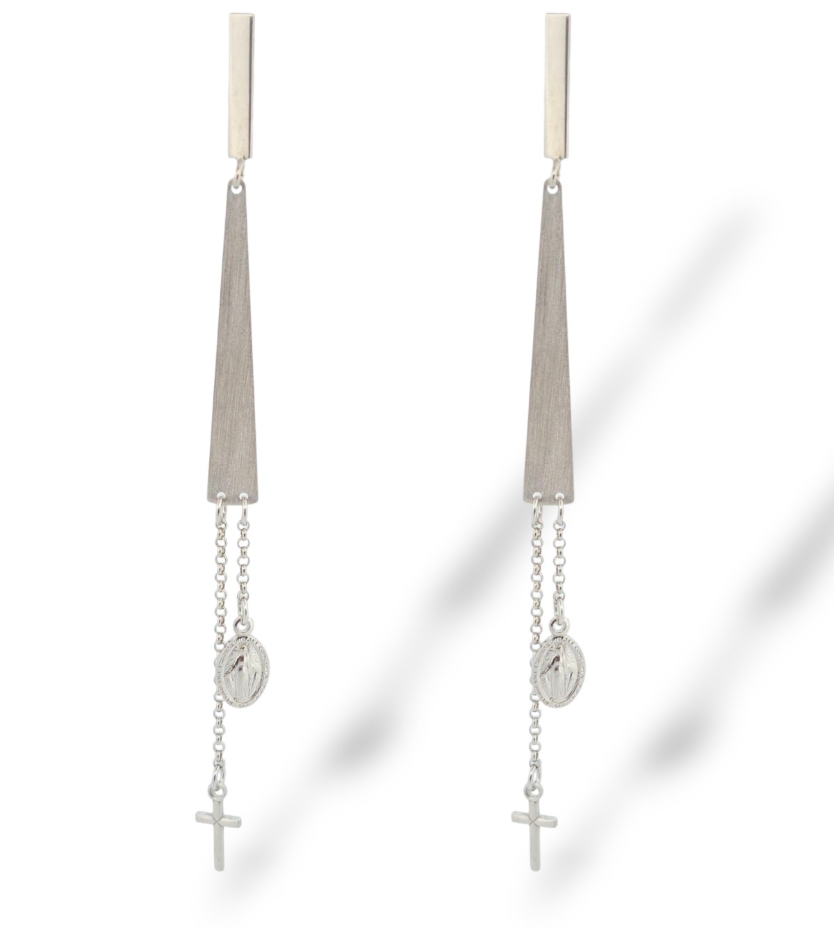 Σκουλαρίκια απο επιπλατινωμένο ασήμι 925° (code SHK001844)