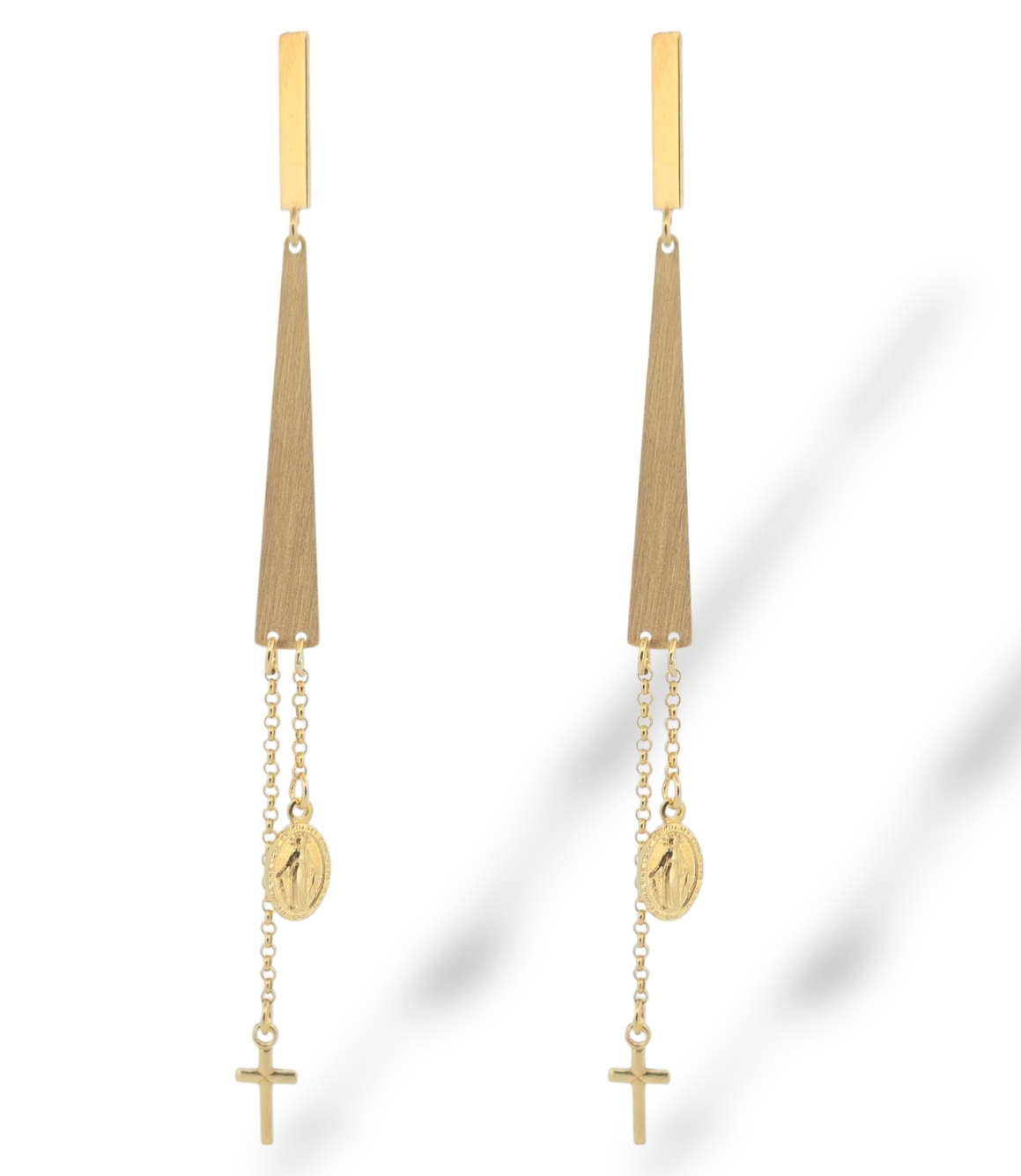 Σκουλαρίκια απο επιχρυσωμένο ασήμι 925° (code SHK001844R)