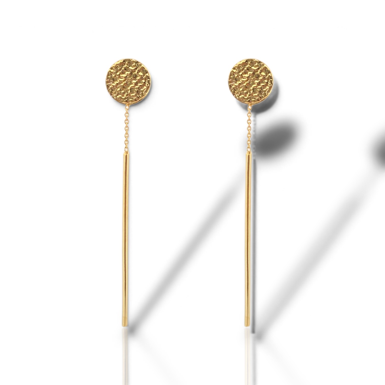 Orecchini pendenti in argento 925° dorato (code SL000017)