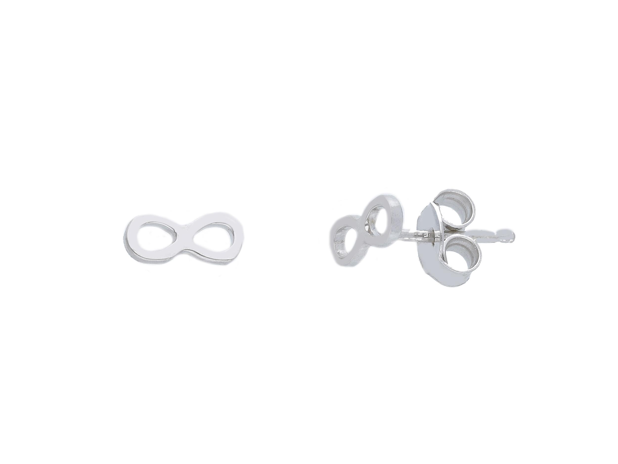 Orecchini Ιnfinito in argento 925° rodiato (code S228074)