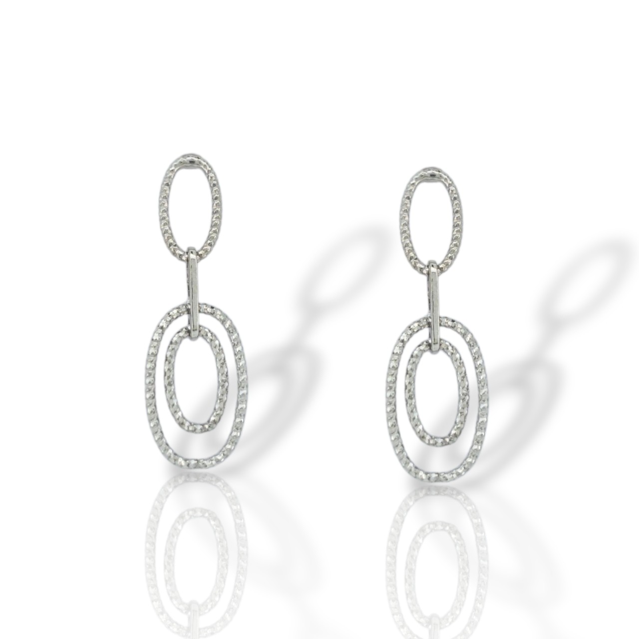 Σκουλαρίκια κρεμαστά απο επιπλατινωμένο ασήμι 925° (code SVX2301927)