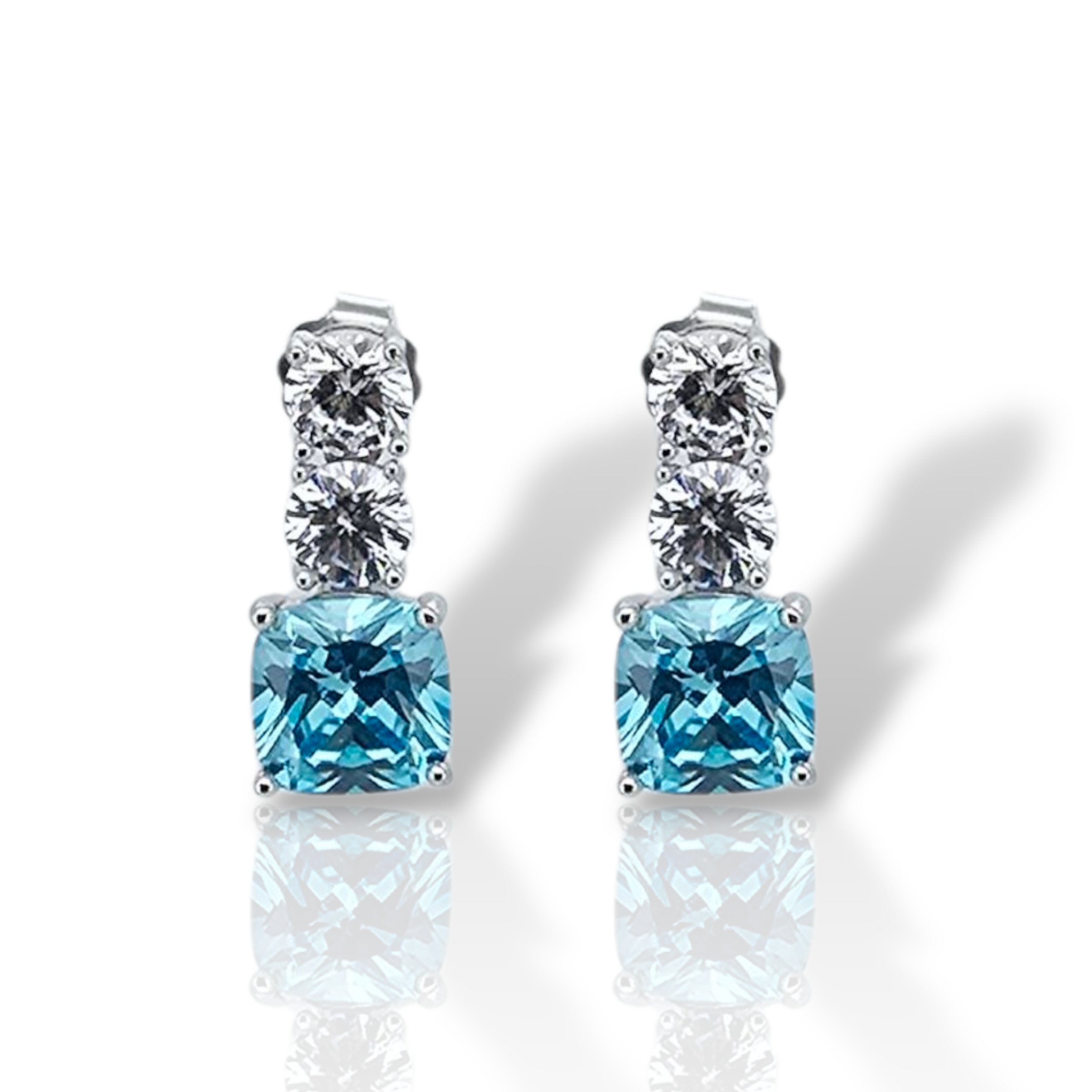 Σκουλαρίκια απο επιπλατινωμένο ασήμι 925° (code FC002820)