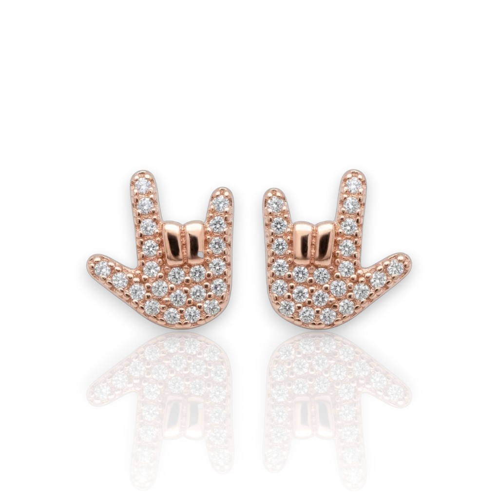 Orecchini ROCK in argento 925° dorato