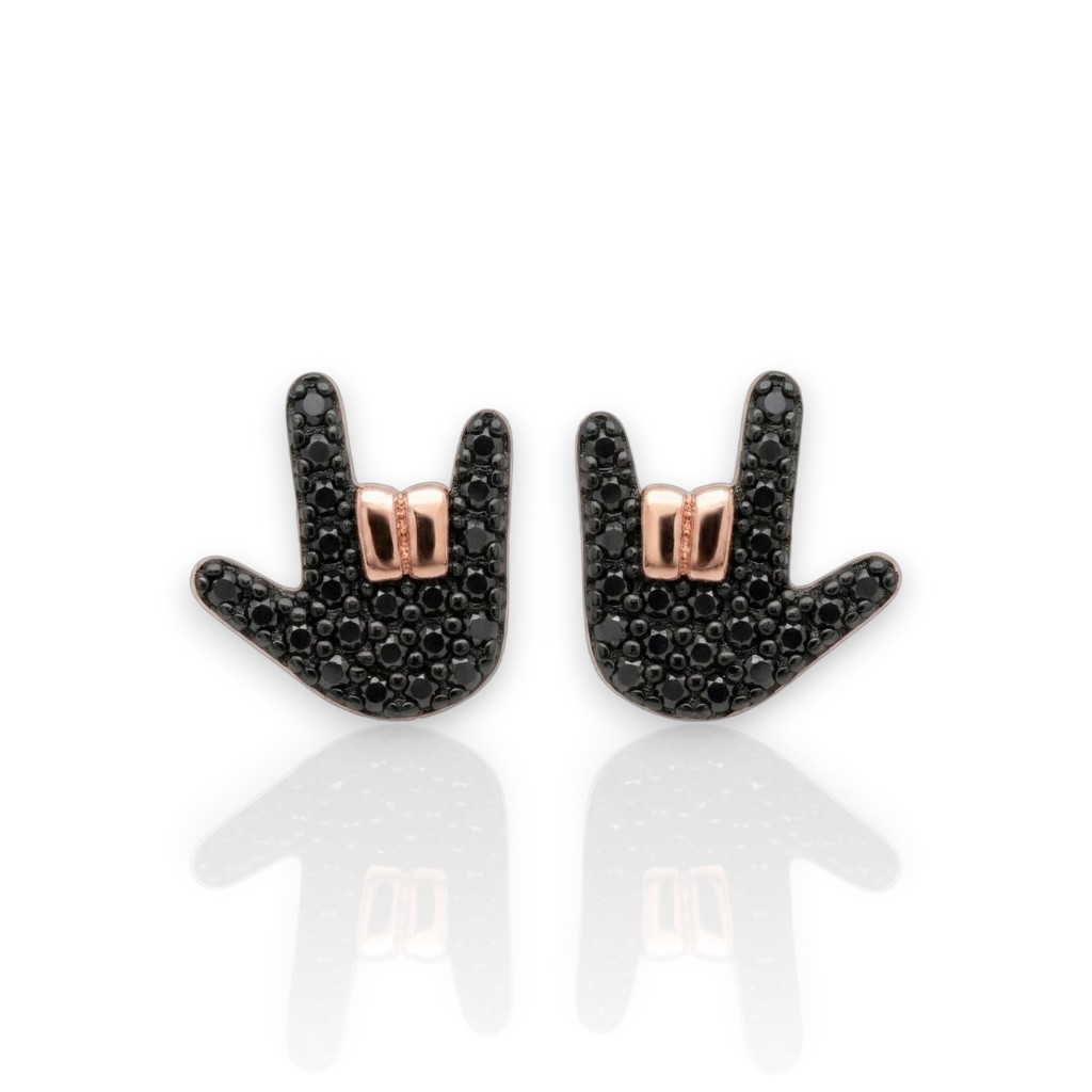 Orecchini ROCK in argento 925° dorato