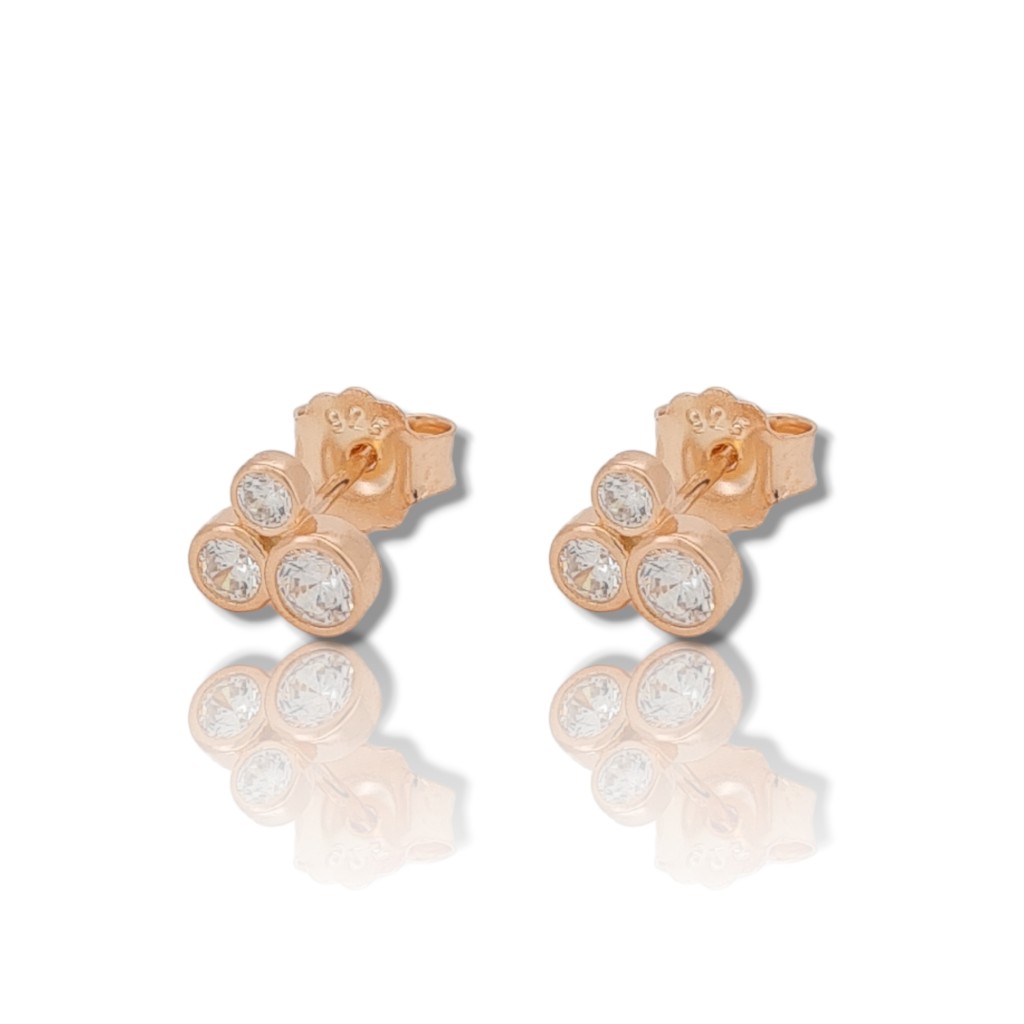 Orecchini in argento 925° rodiato  con zirconi cubici (FC006640)