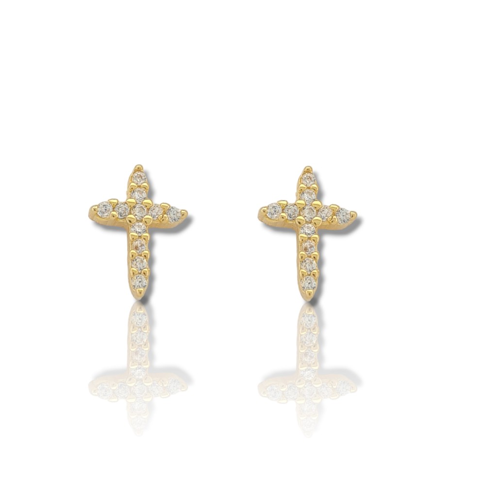 Orecchini Luna crescente in argento 925° rodiato  (code FC008494)