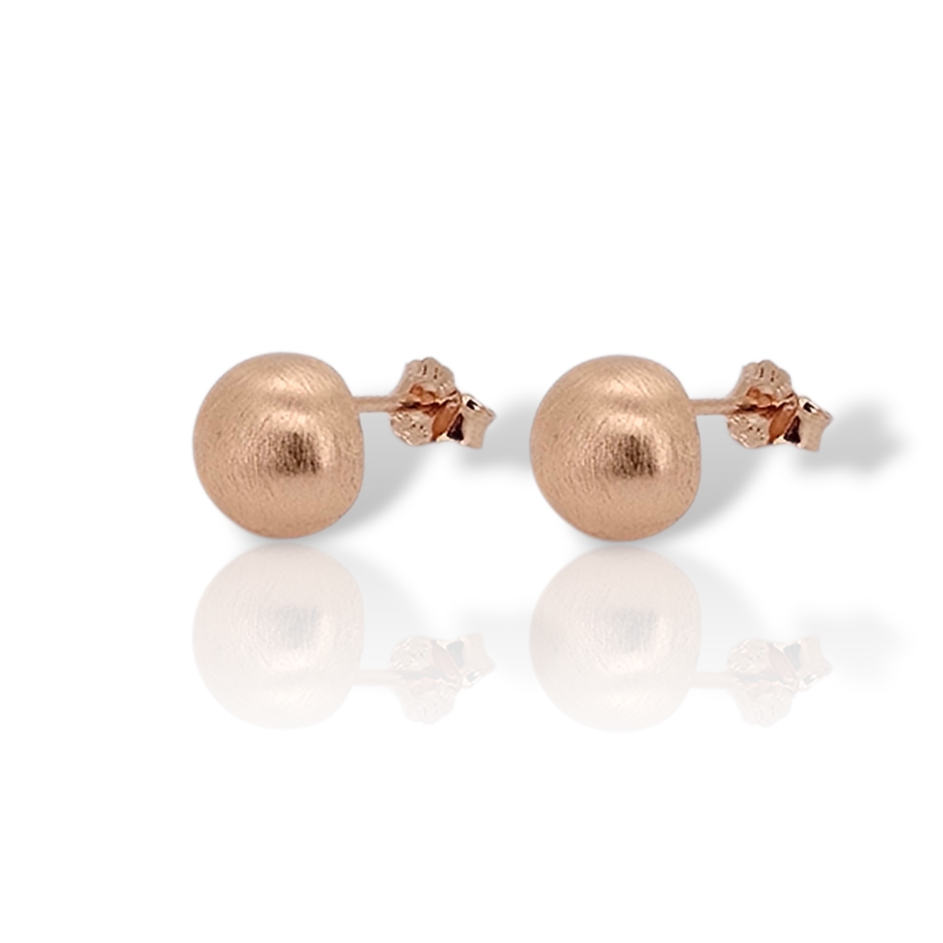 Orecchini in argento 925° rodiato oro rosa satinato (code GEM22661)