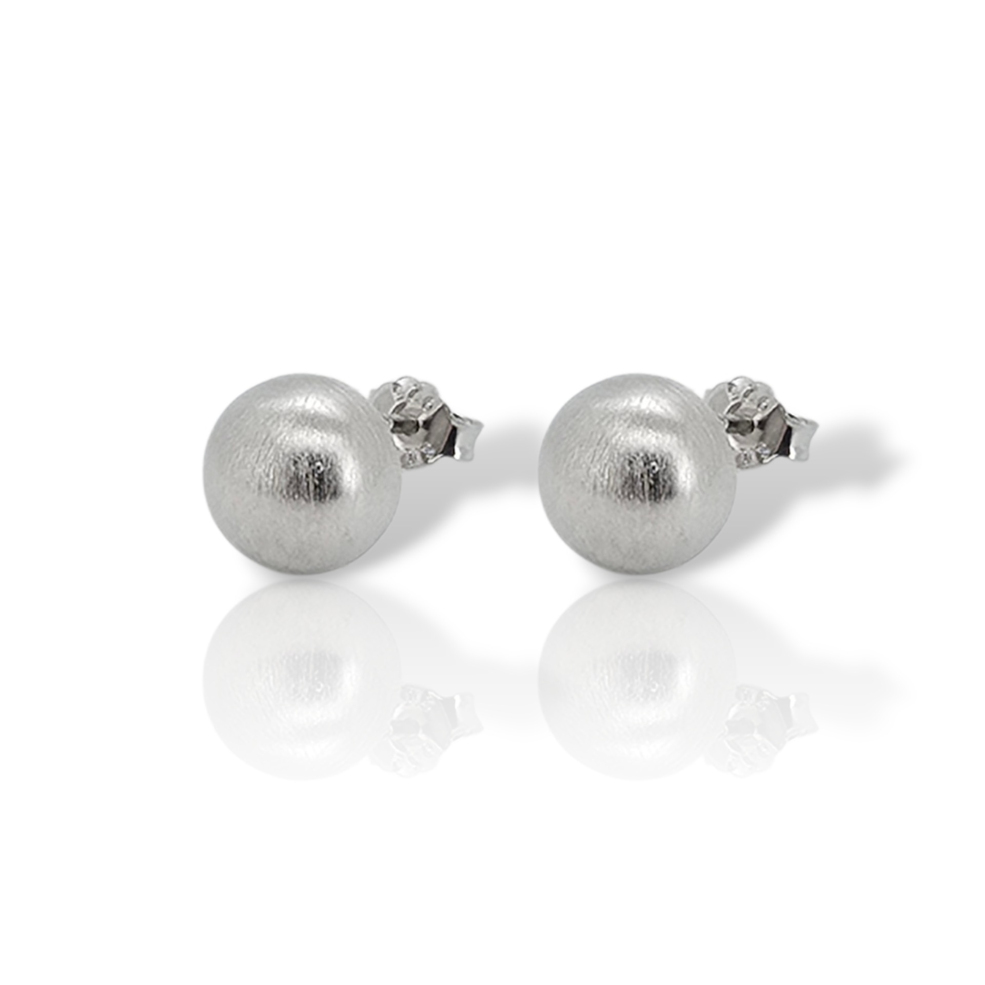 Orecchini in argento 925° rodiato satinato (code GEM22662)