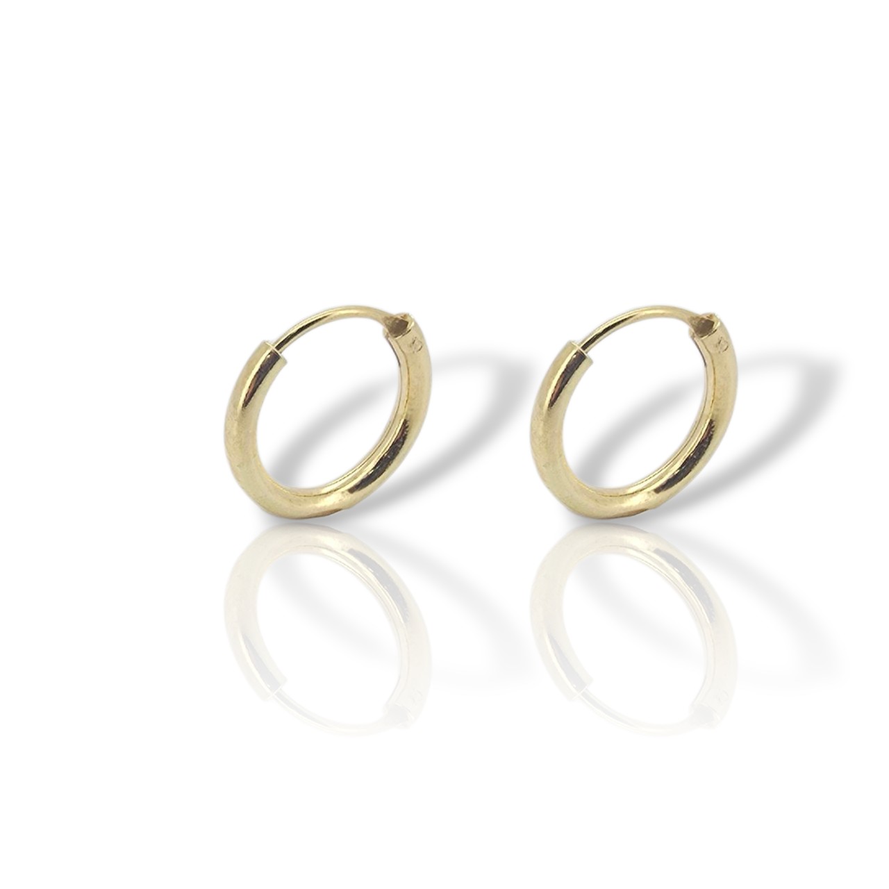 Σκουλαρίκια κρικάκι απο επιχρυσωμένο ασήμι 925° (code M008260)