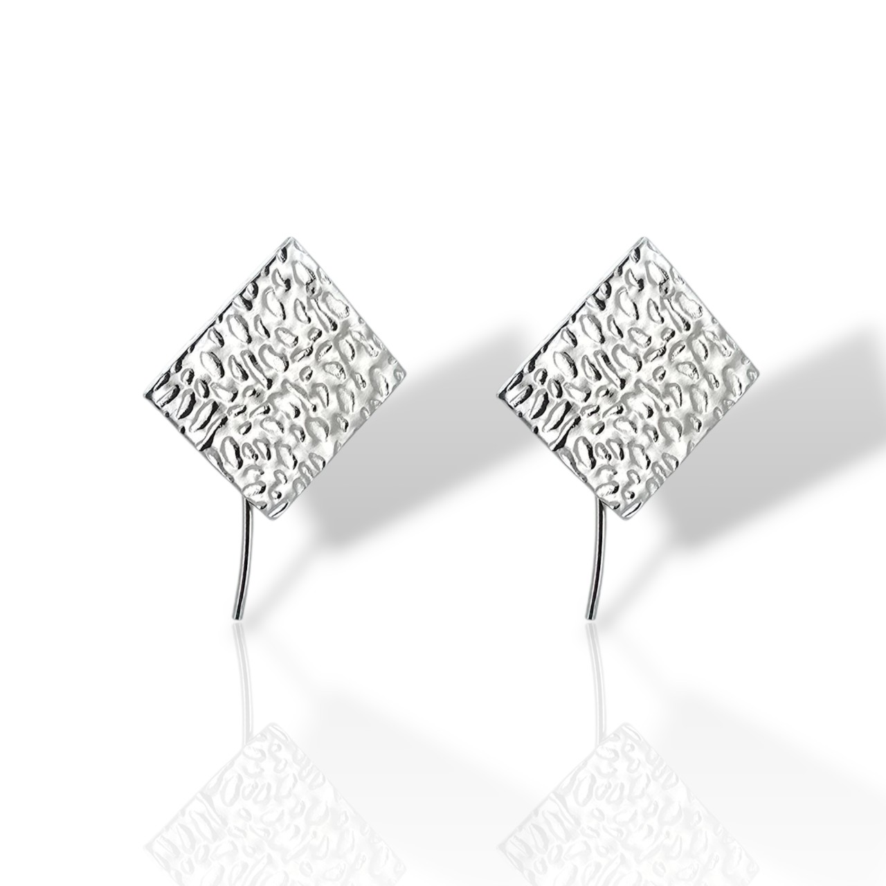 Σκουλαρίκια απο επιπλατινωμένο ασήμι 925° (code SHK0018442)