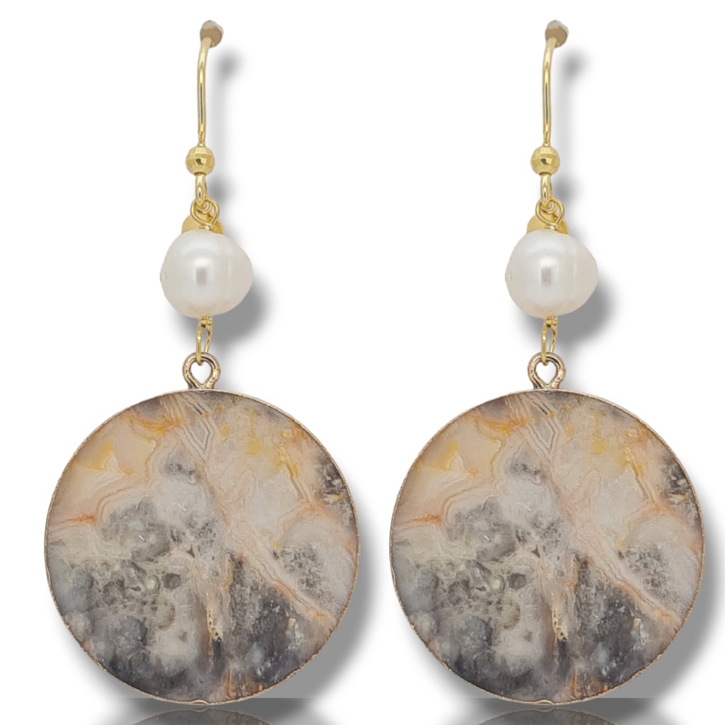 Σκουλαρίκια απο ασήμι επιχρυσωμένο 925° (code SHK348115/1)