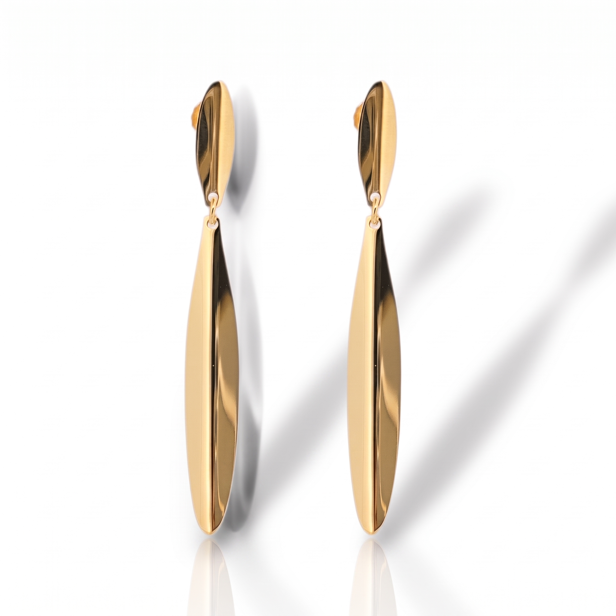 Orecchini pendenti in argento 925° dorato (code SL000019)
