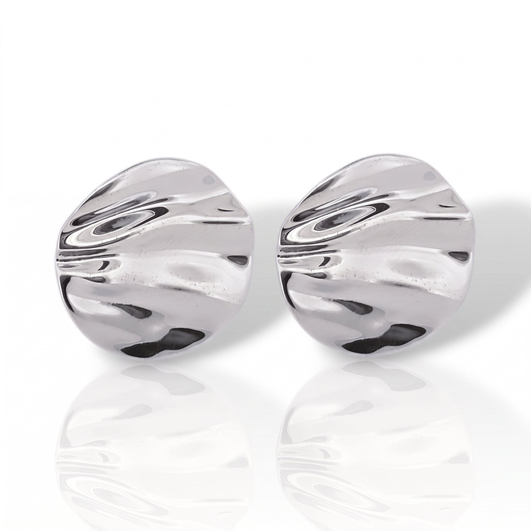 Orecchini in argento 925° rodiato  con zirconi cubici (SL000021)