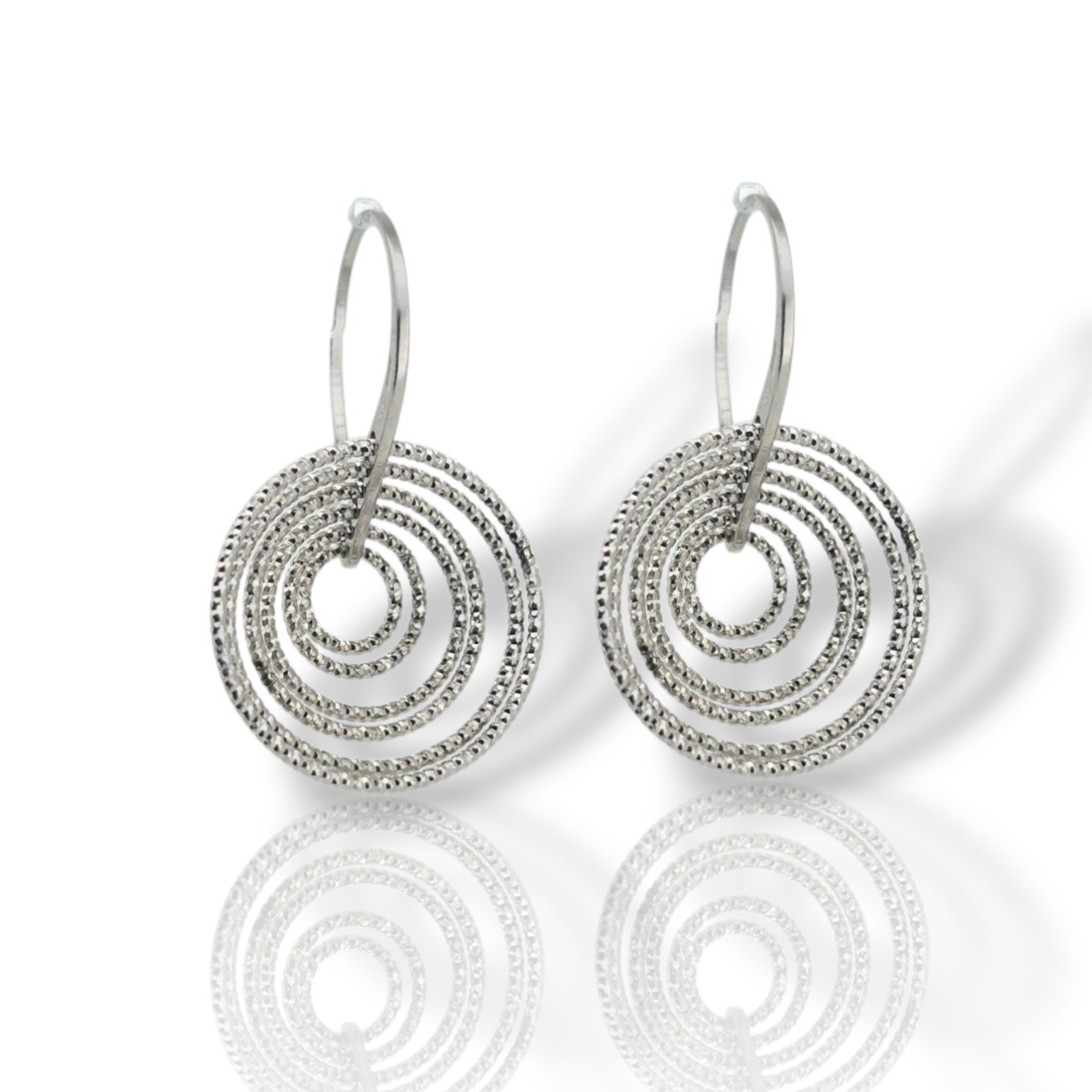 Σκουλαρίκια κρικάκι απο επιπλατινωμένο ασήμι 925° (code SVX1403377)