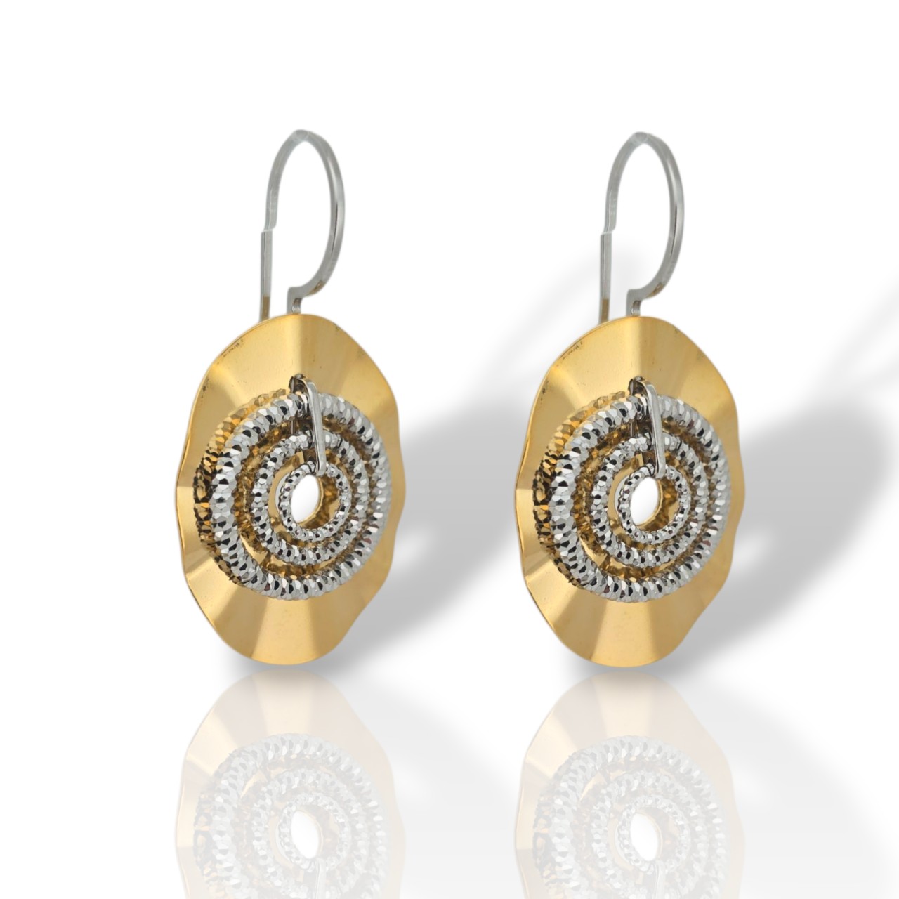 Σκουλαρίκια κρεμαστά απο επιχρυσωμένο ασήμι 925° (code SVX1700852)