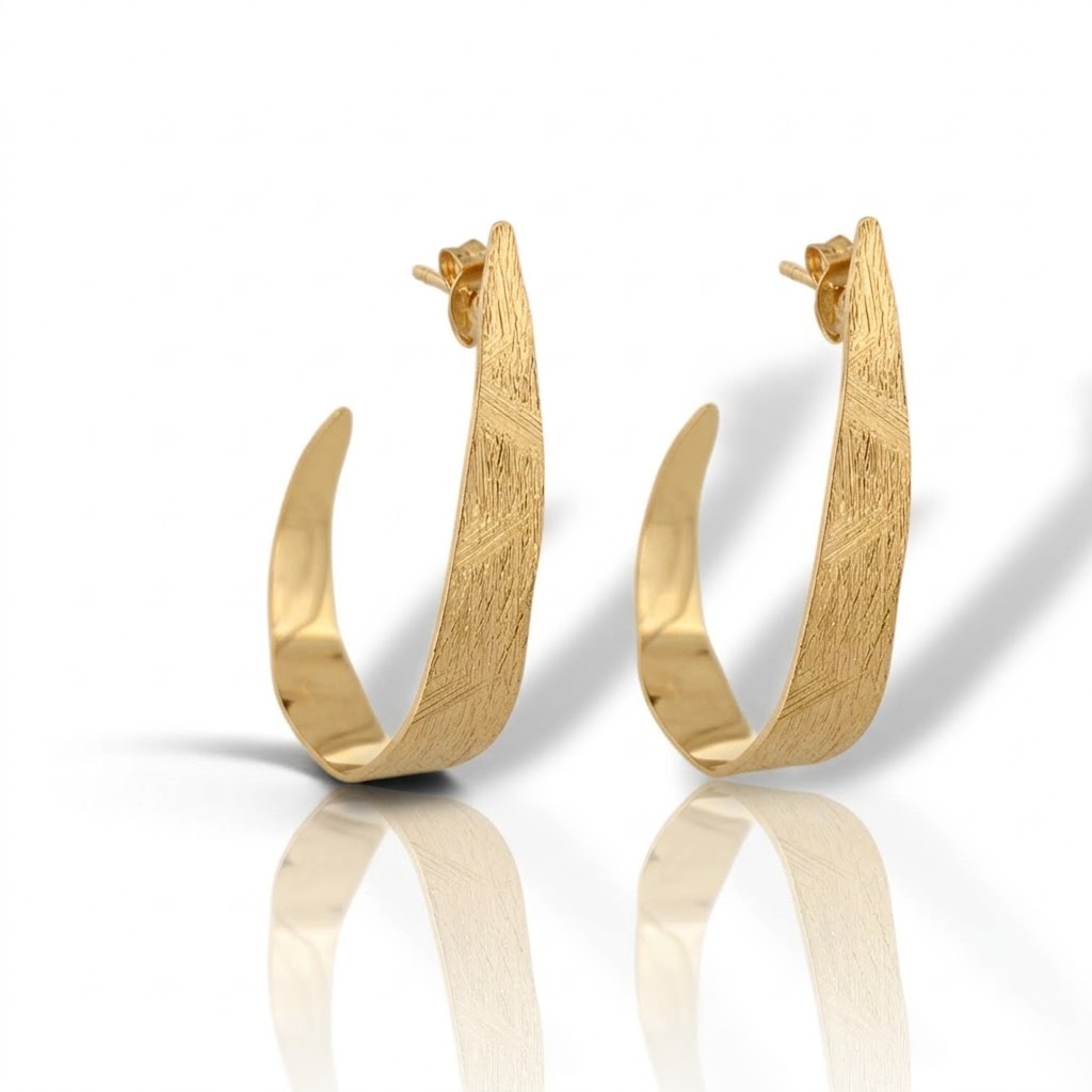 Orecchini Pendenti in Argento 925 Satinato oro Giallo (SVX2402347D)