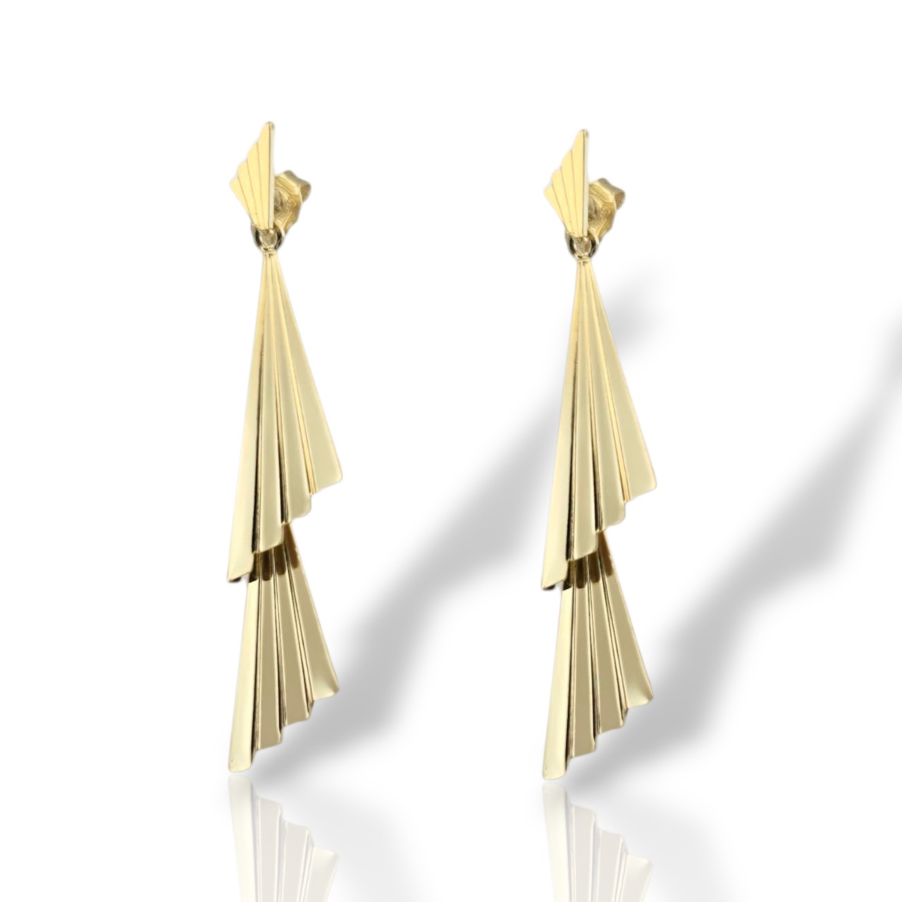 Σκουλαρίκια κρεμαστά απο επιχρυσωμένο ασήμι 925° (code SVX2500699)