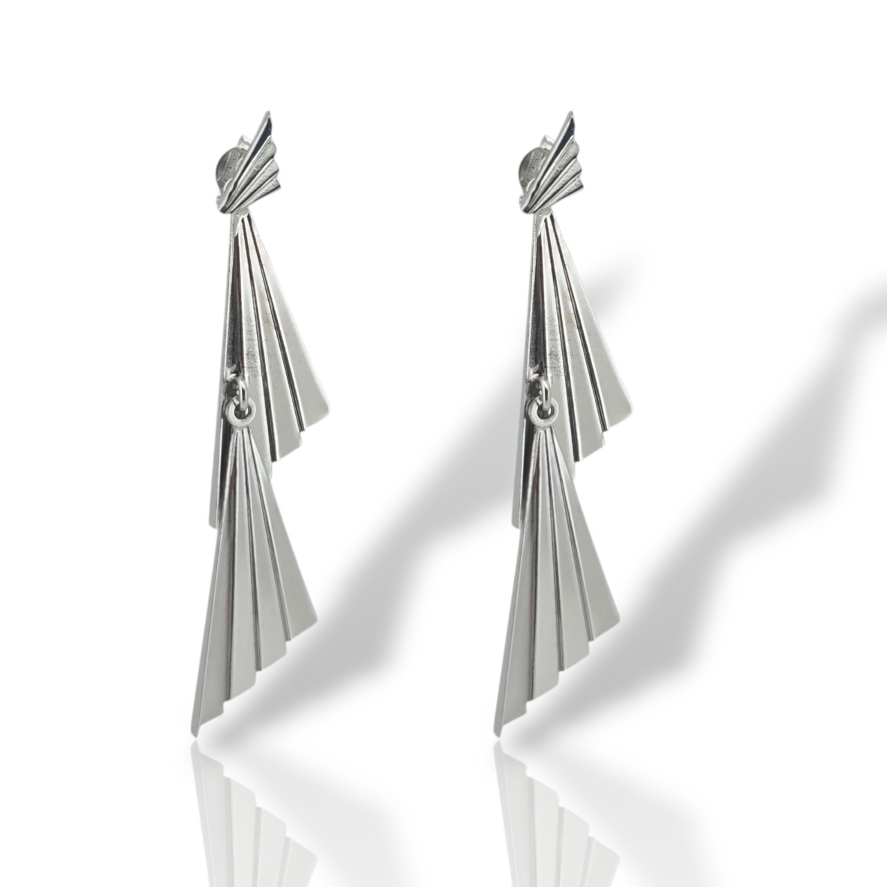 Σκουλαρίκια κρεμαστά απο επιπλατινωμενο ασήμι 925° (code SVX2500700)