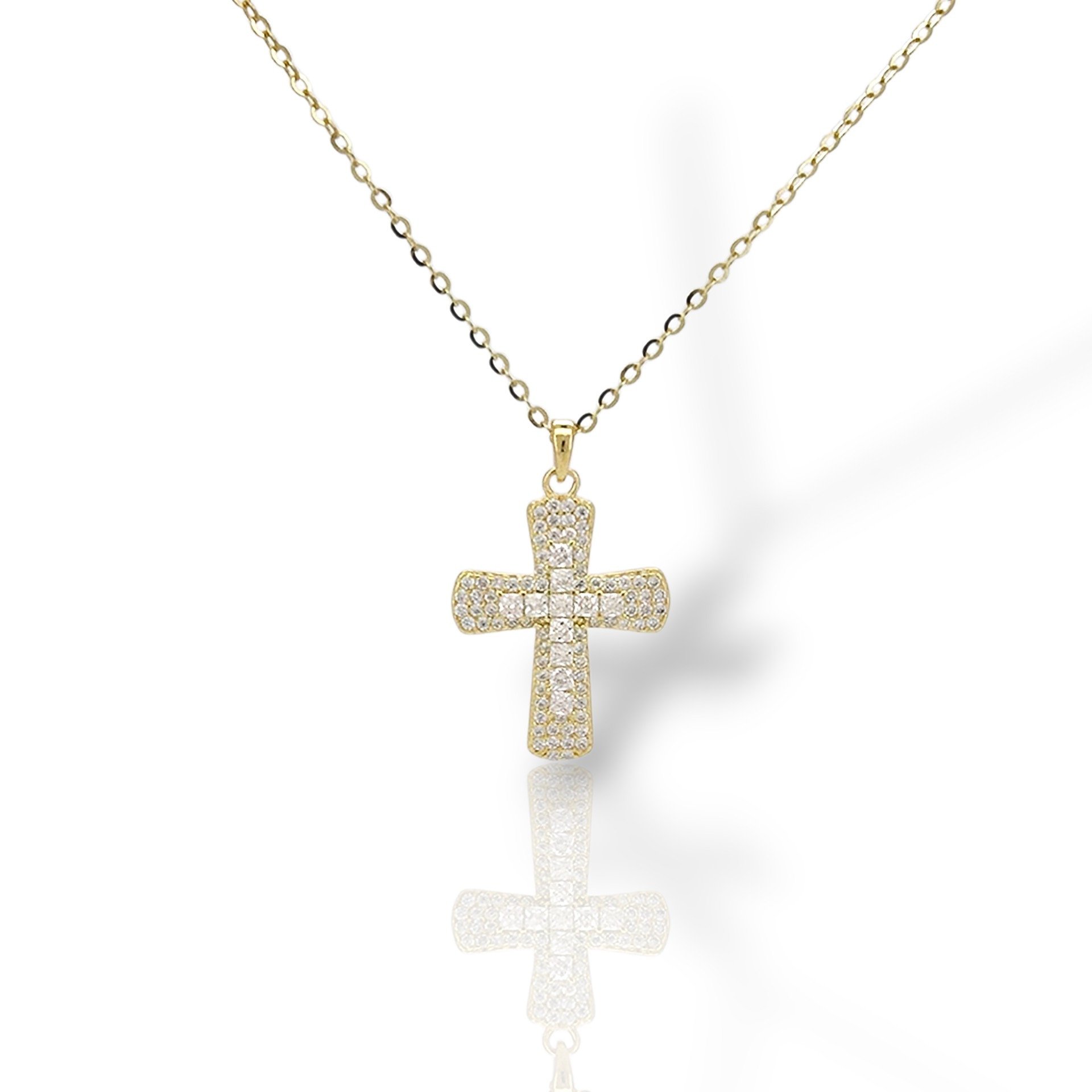 Croce in argento 925° dorato oro Giallo (code FC012964)