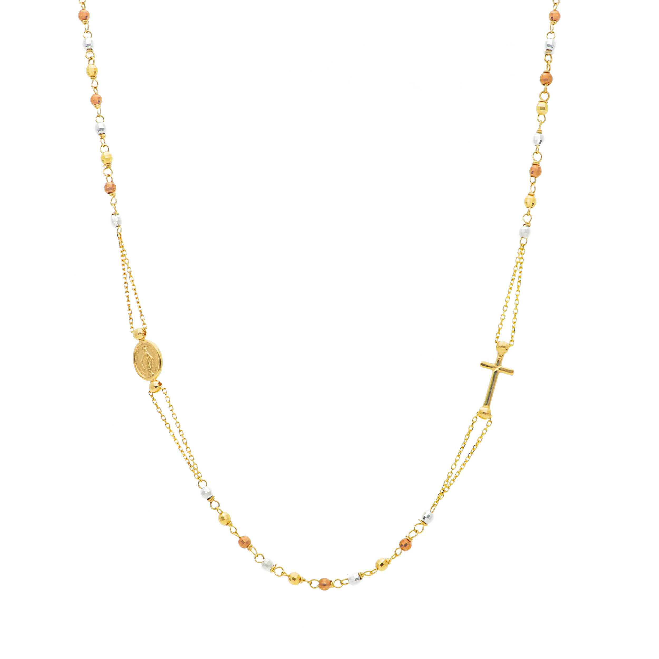 Golden rosary necklace k14 (code S203254)