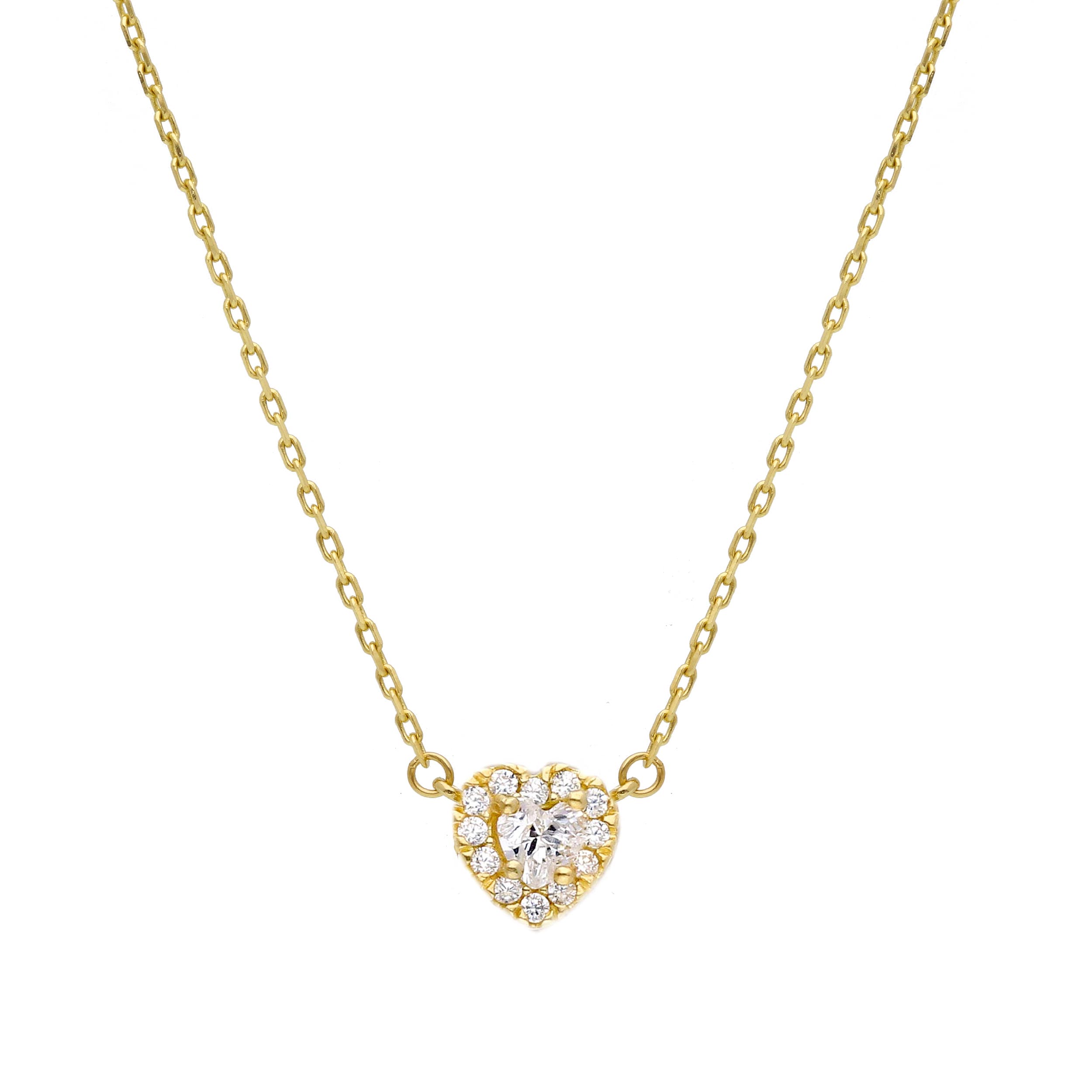 Girocollo in oro giallo k14 con zirconi cubici (code S244029)
