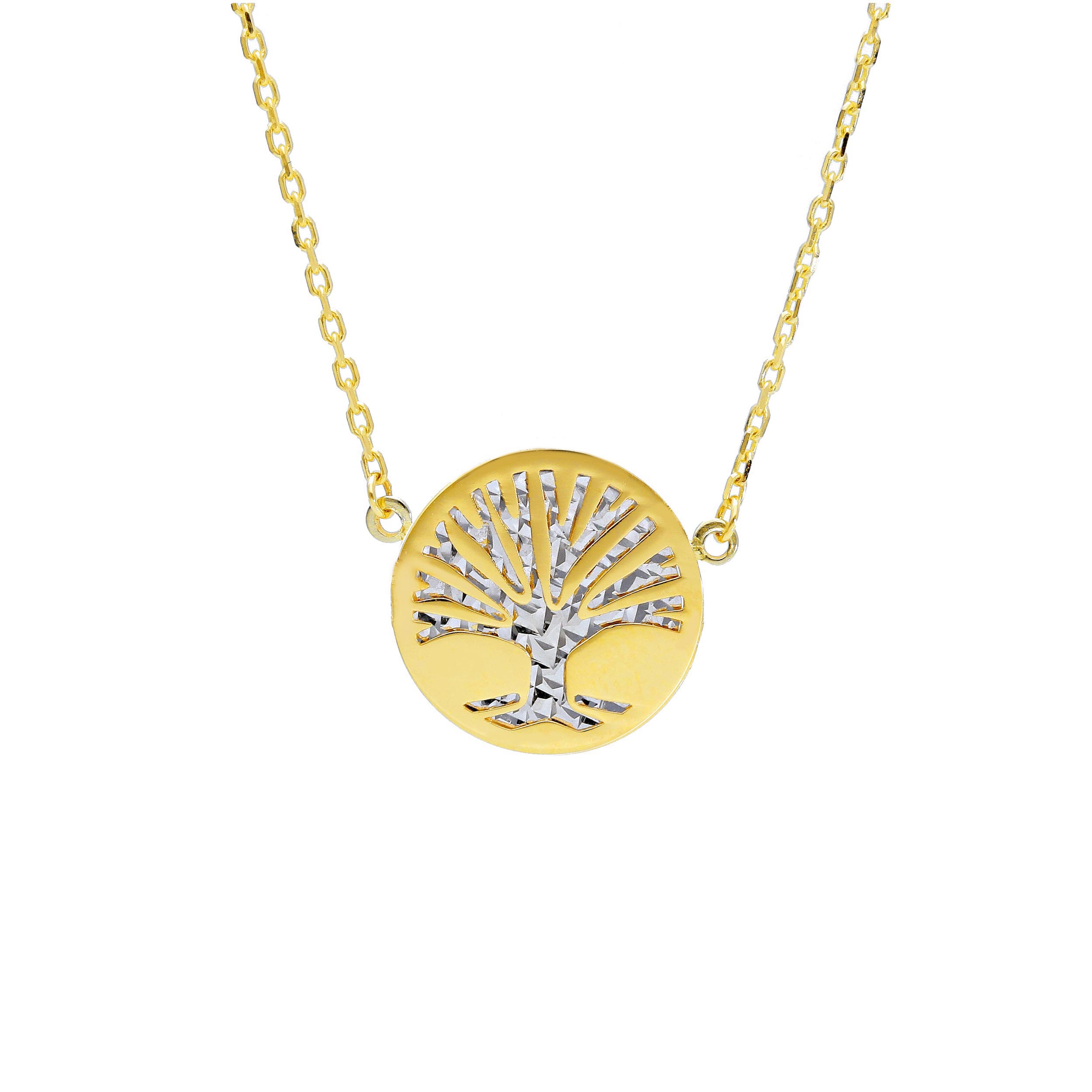 Girocollo in oro giallo k9 Albero della vita (code S248839)