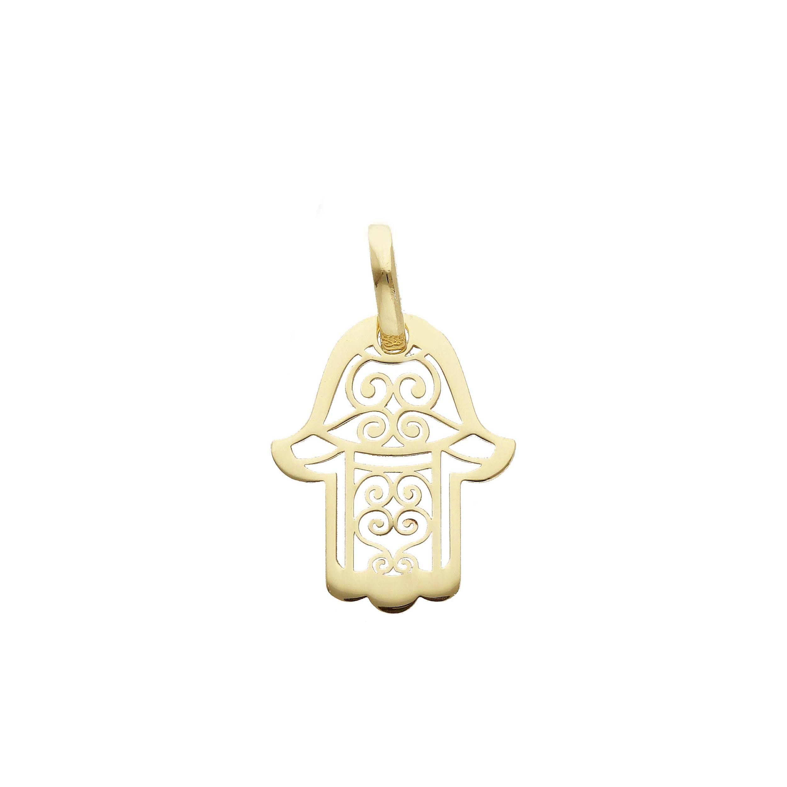 Ciondolo FATIMA in oro giallo k14  (code S252098)