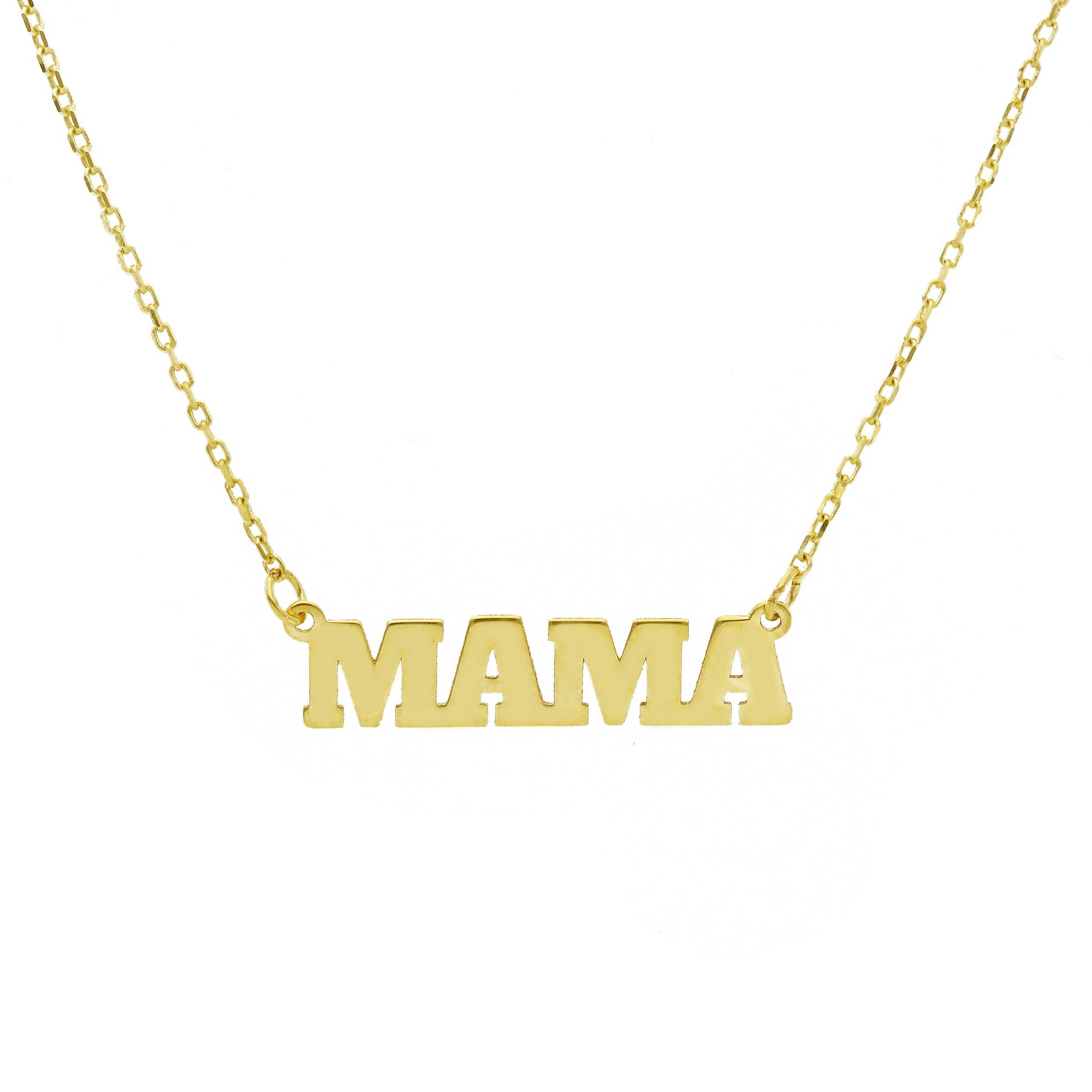 Χρυσό Κολιέ 9Κ με το Μοτίβο «MAMA» S284067