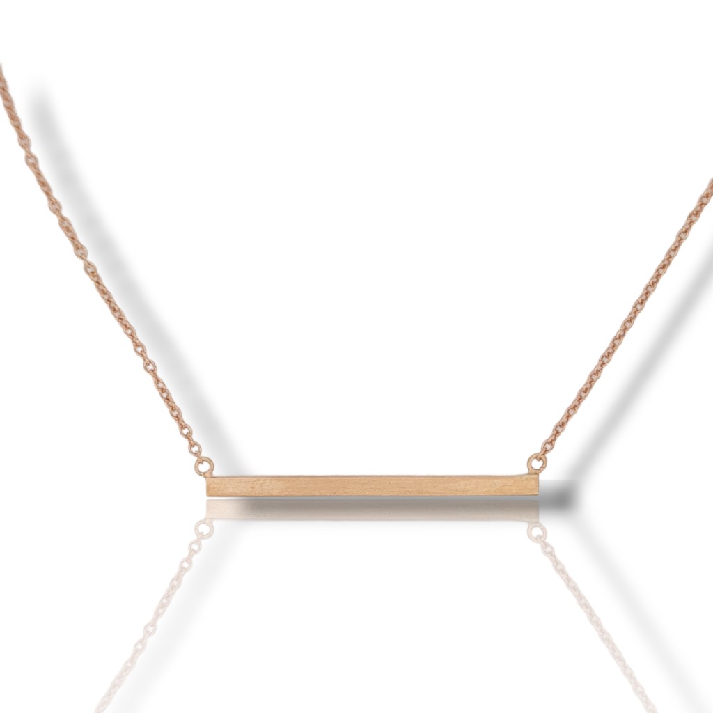 Girocollo in oro rosa satinato  k14  (code Ν2244)