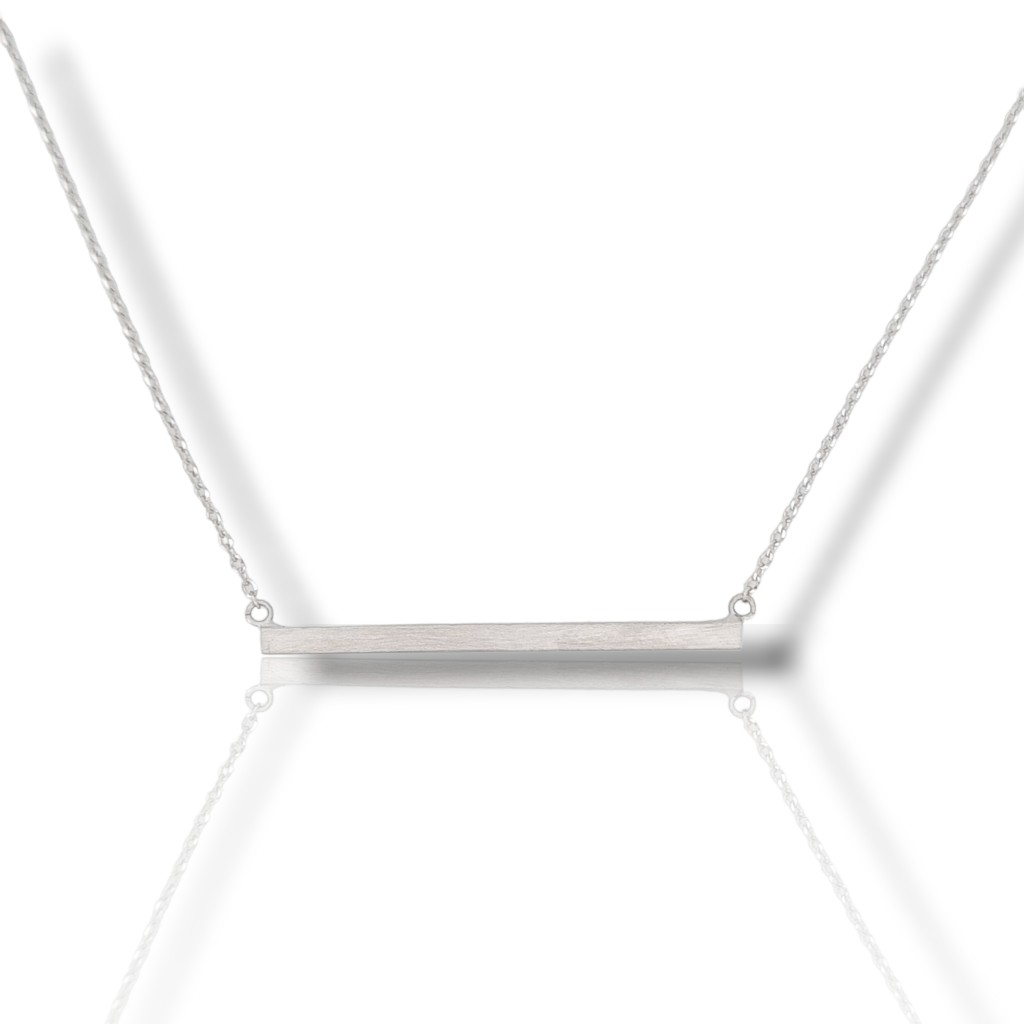 Girocollo in oro bianco satinato  k14  (code Ν2257)