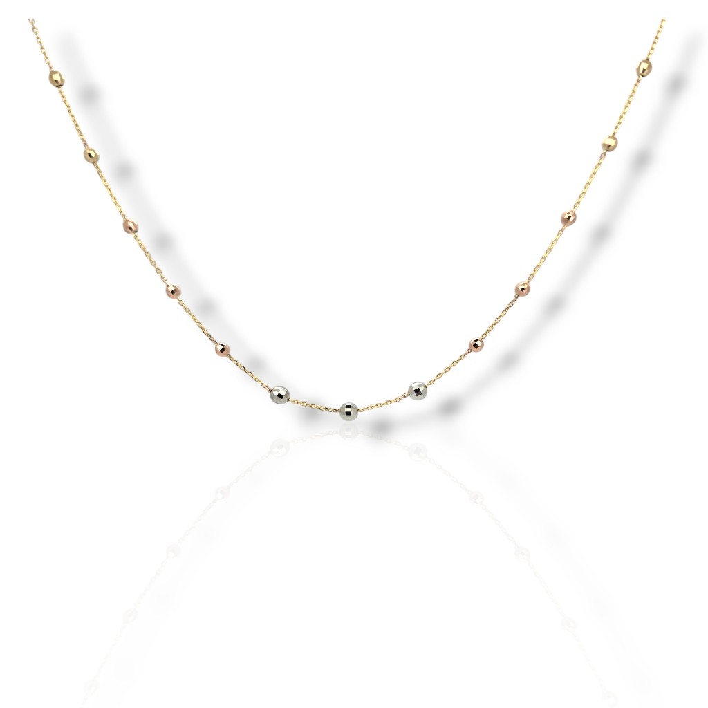 Golden necklace k14 (code S2393)