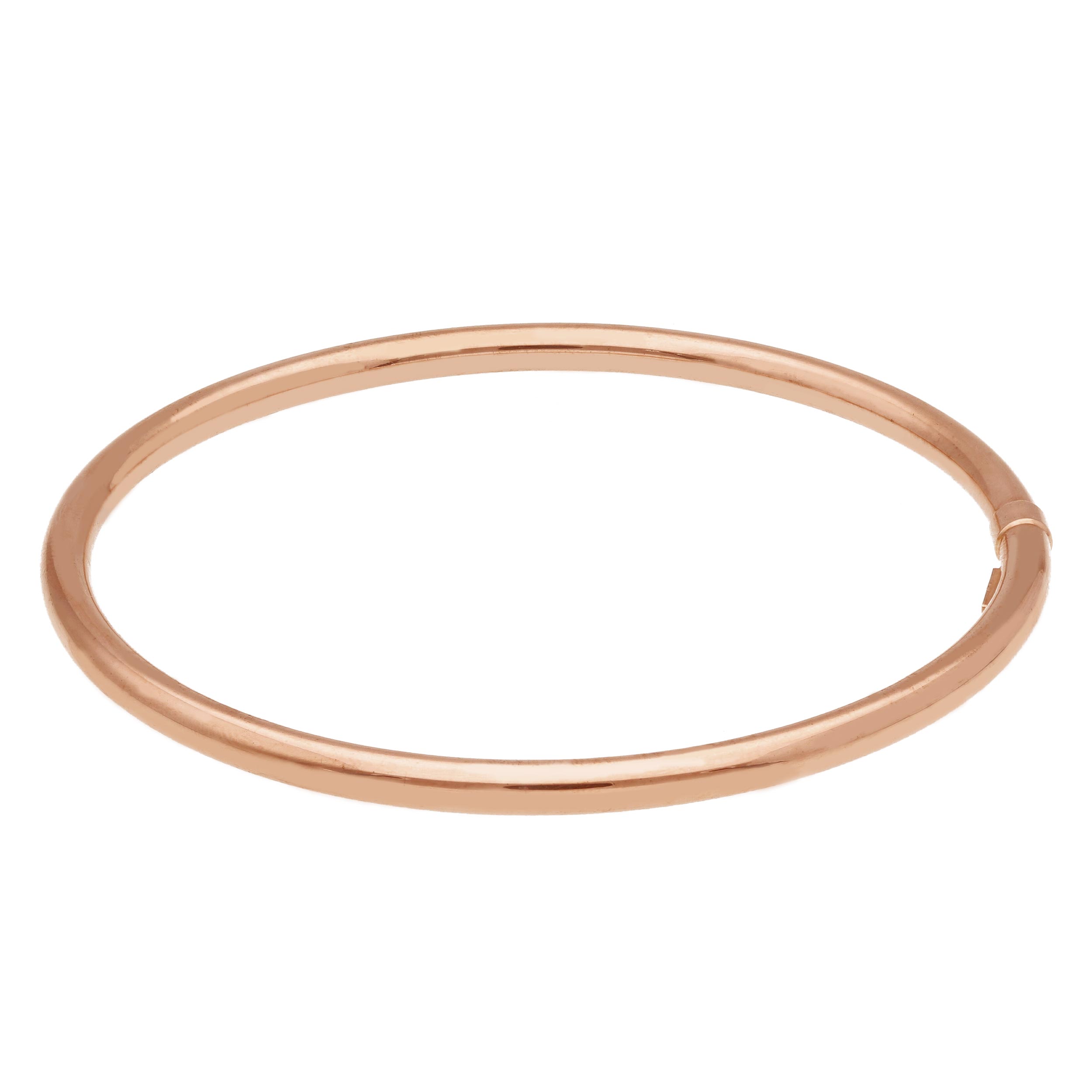 Rose gold oval bracelet with clasp k14 (code S201309)