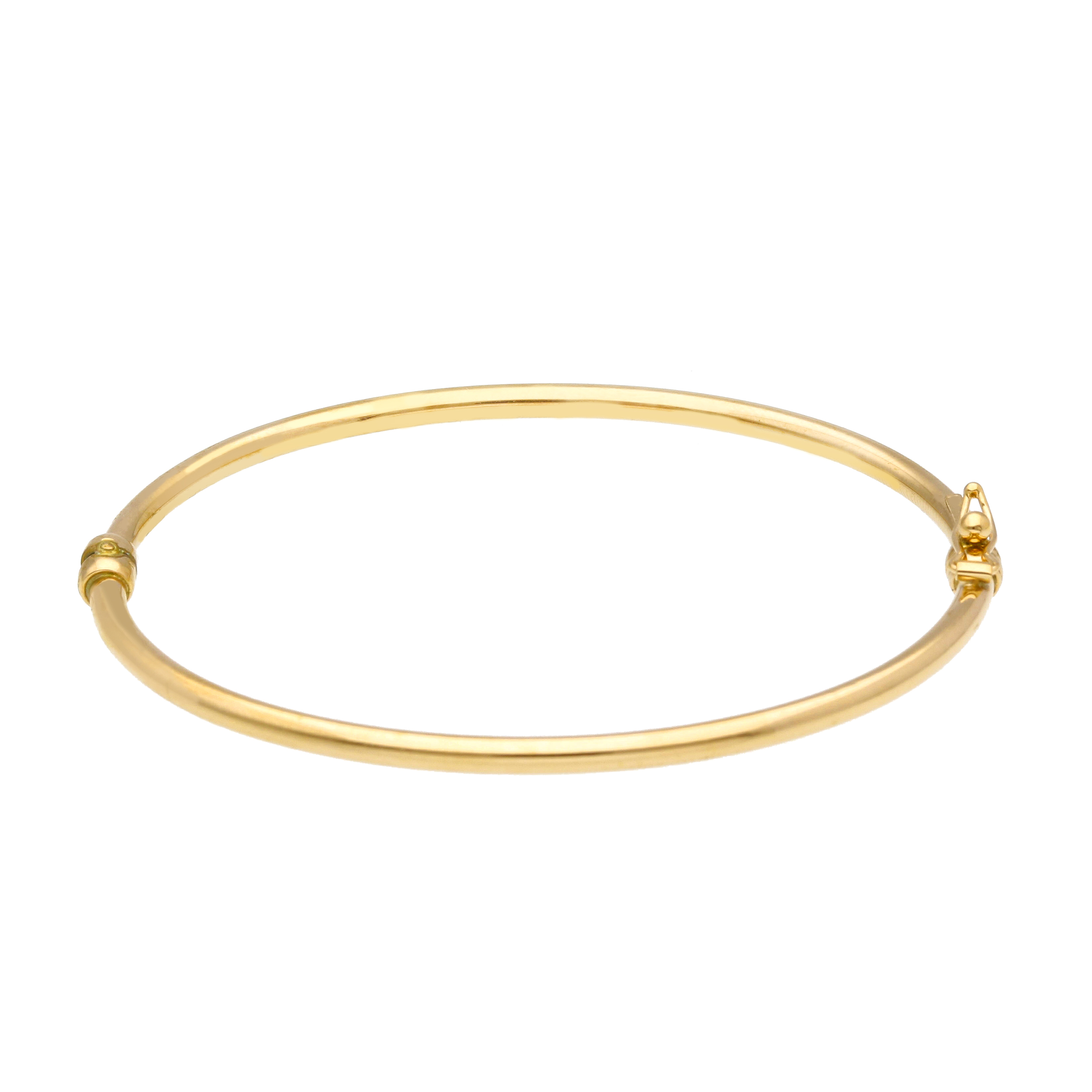 Golden oval bracelet with clasp k14 (code S205137)