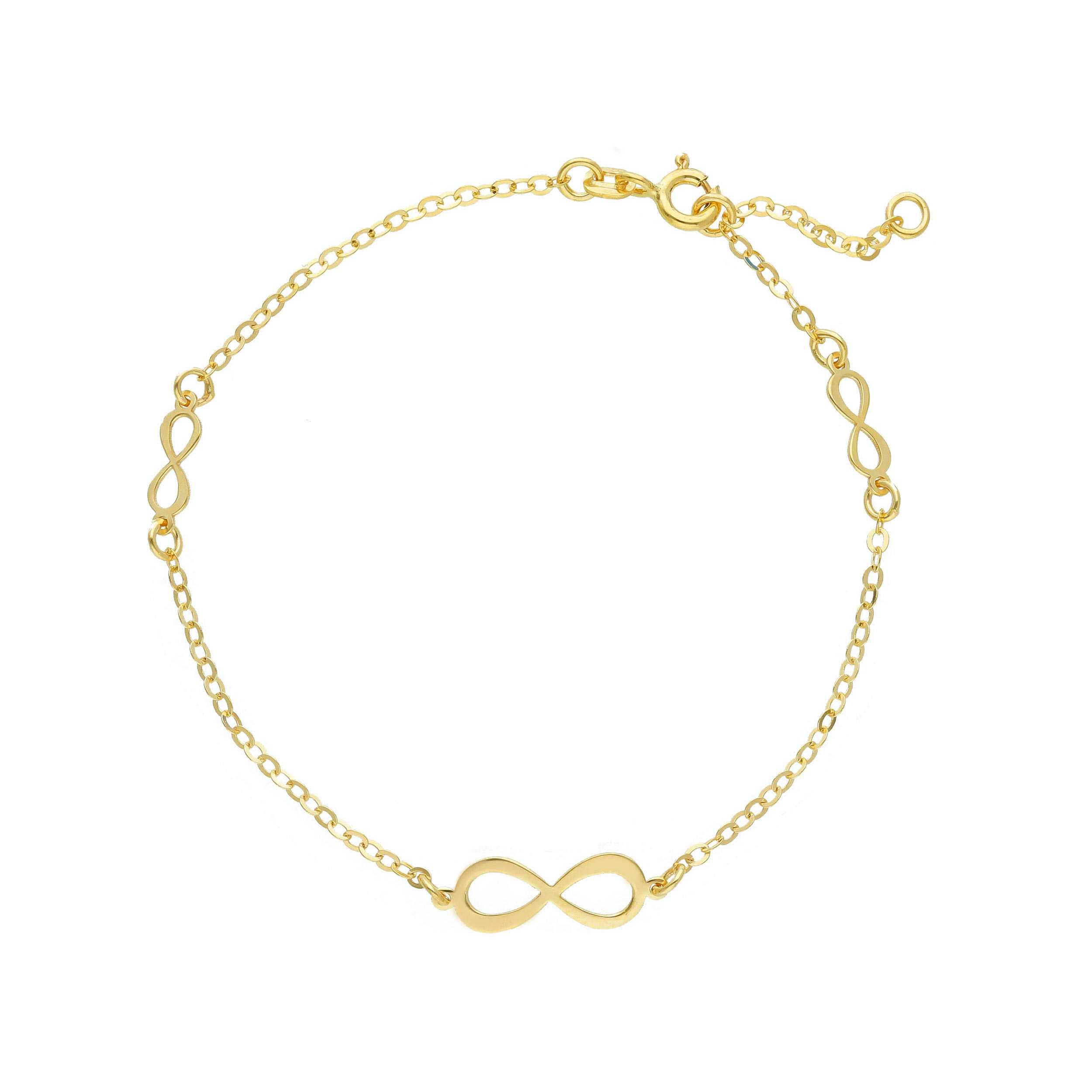 Bracciale in oro Giallo k9 Infinito (code S206847)