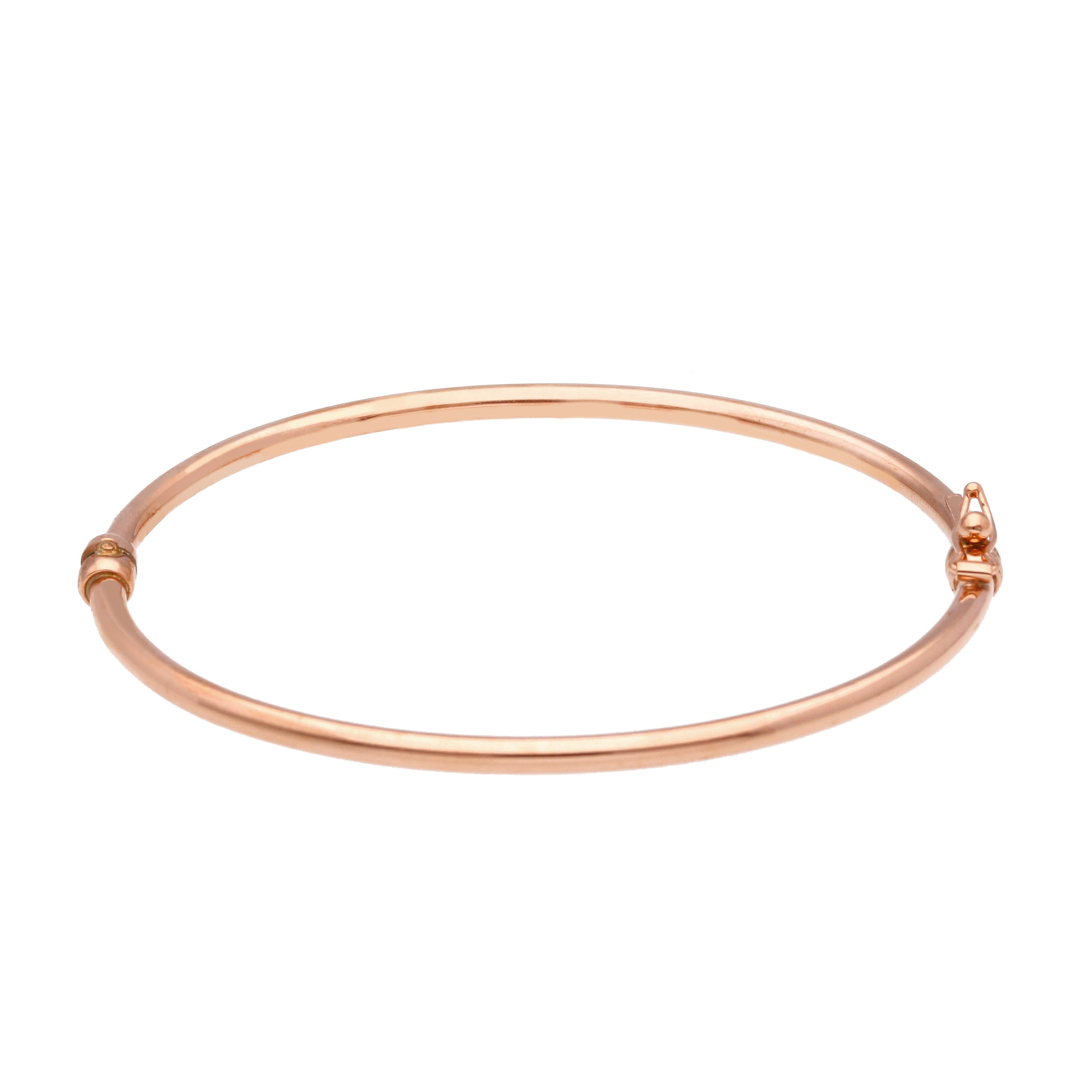 Rose gold oval bracelet with clasp k14 (code S210925)