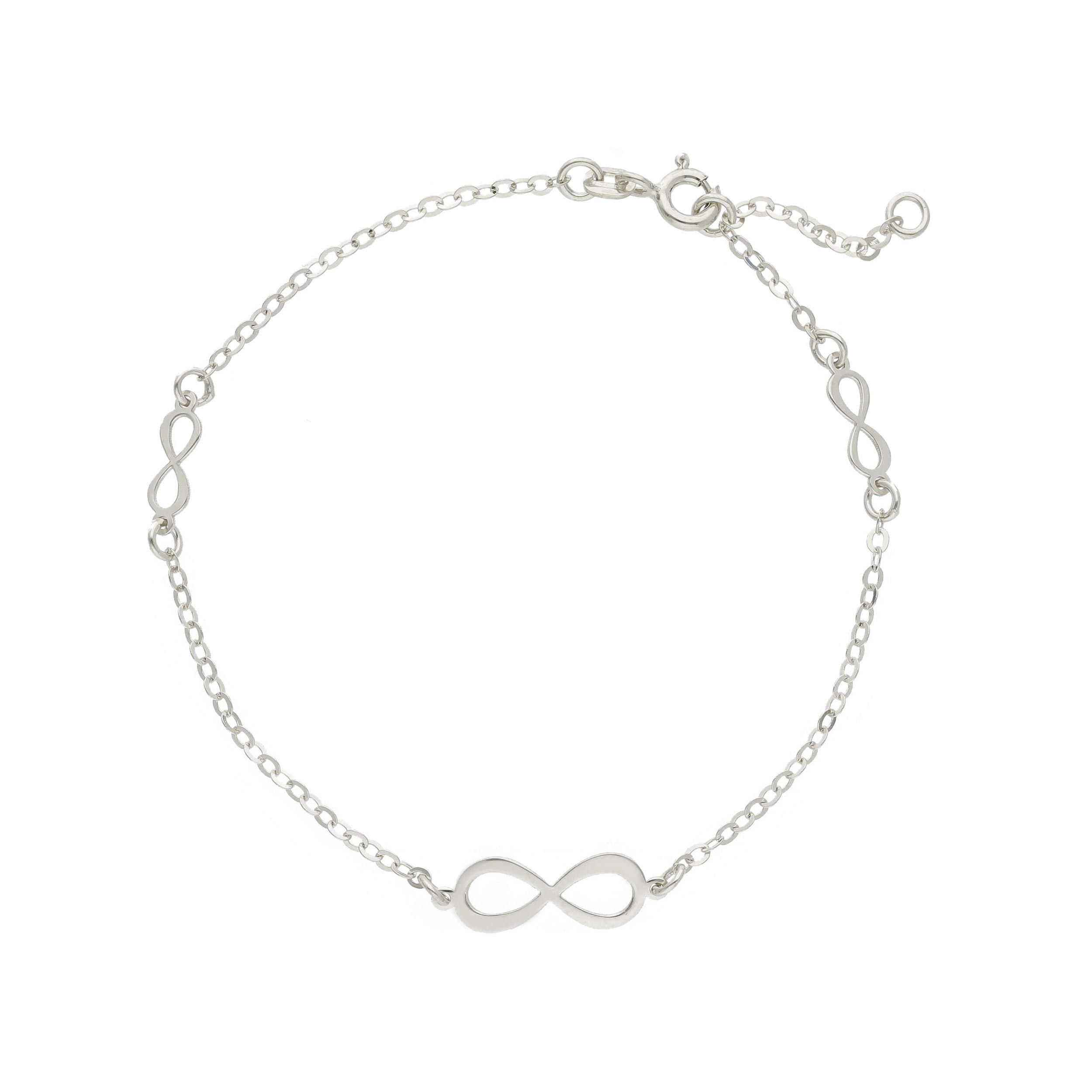 Bracciale in oro bianco k9 Infinito (code S216792)