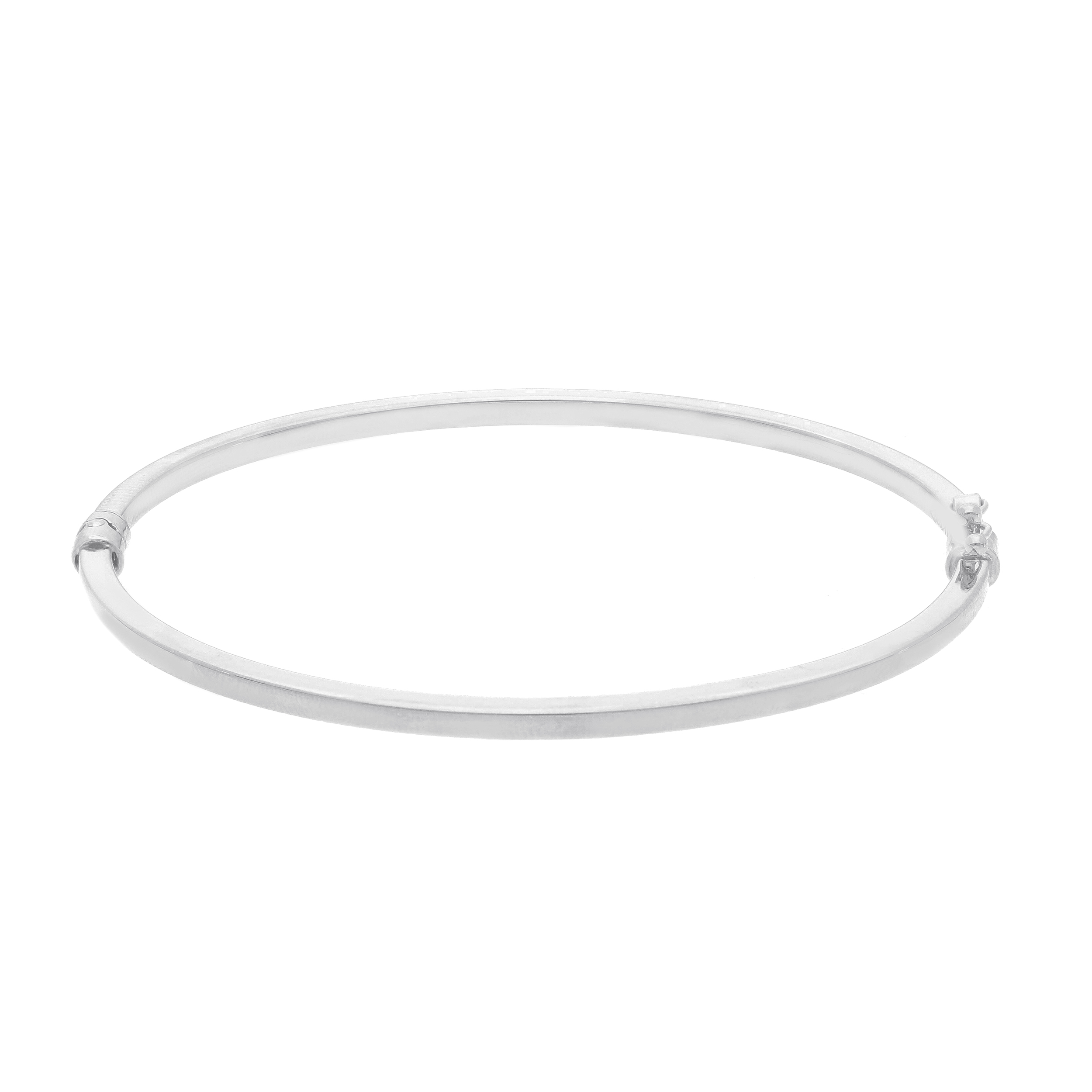 Bracciale rigido in oro bianco k14 (code S219995)