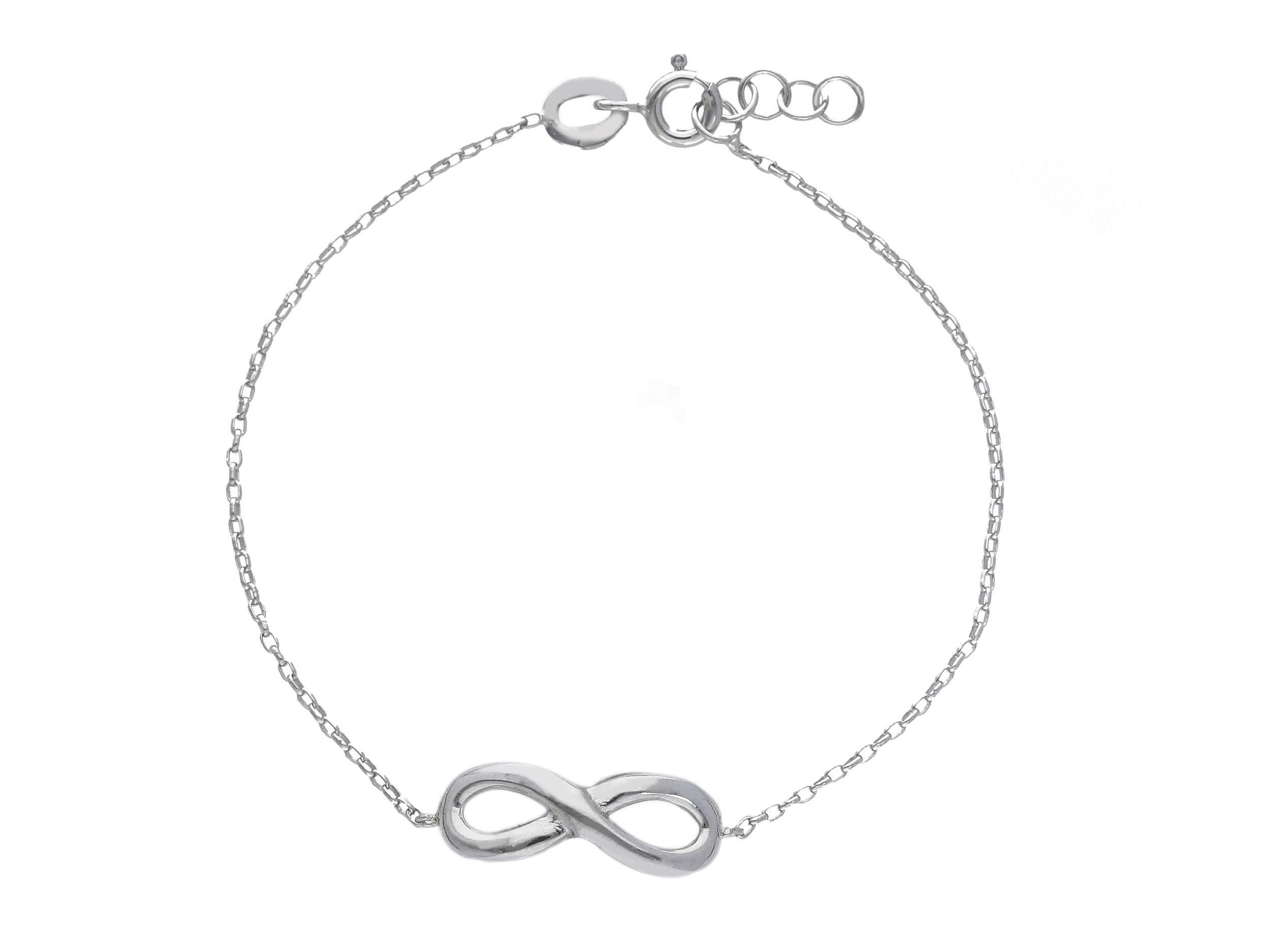 Bracciale Infinito in argento 925° rodiato (code S247477)